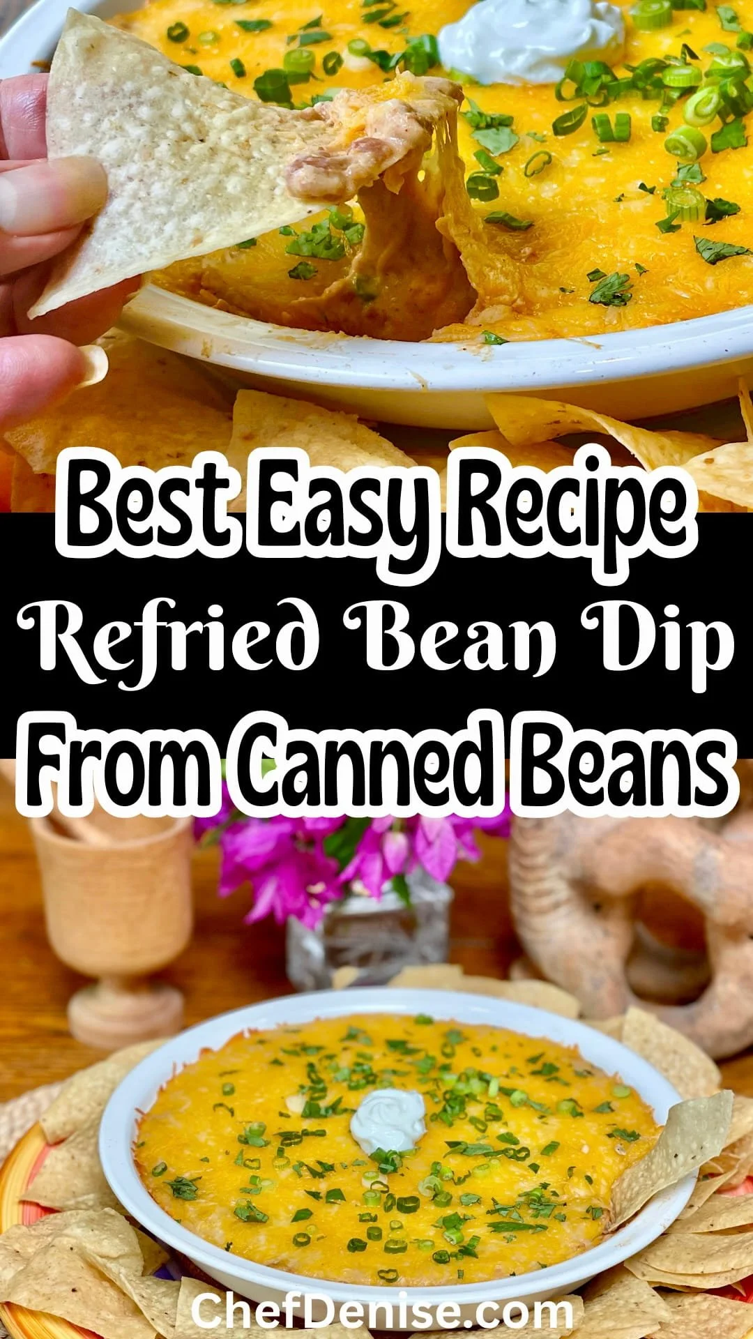 Pin for Easy Refried Bean Dip
