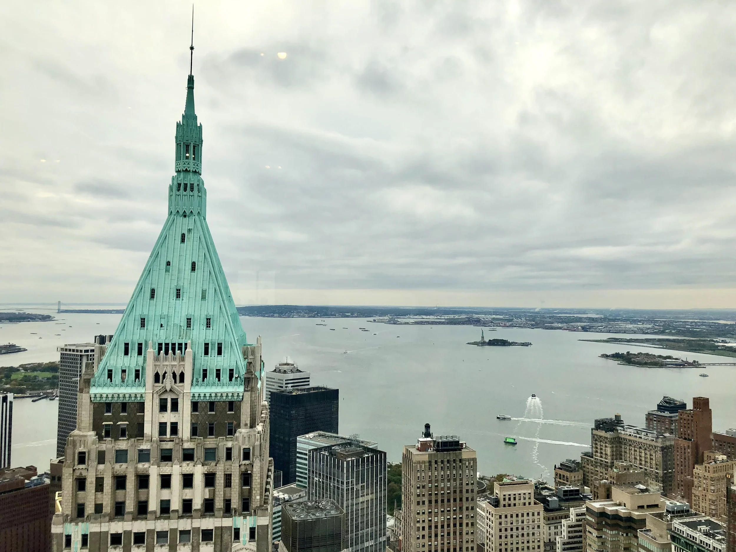 View from Manhattan with Statue of Liberty