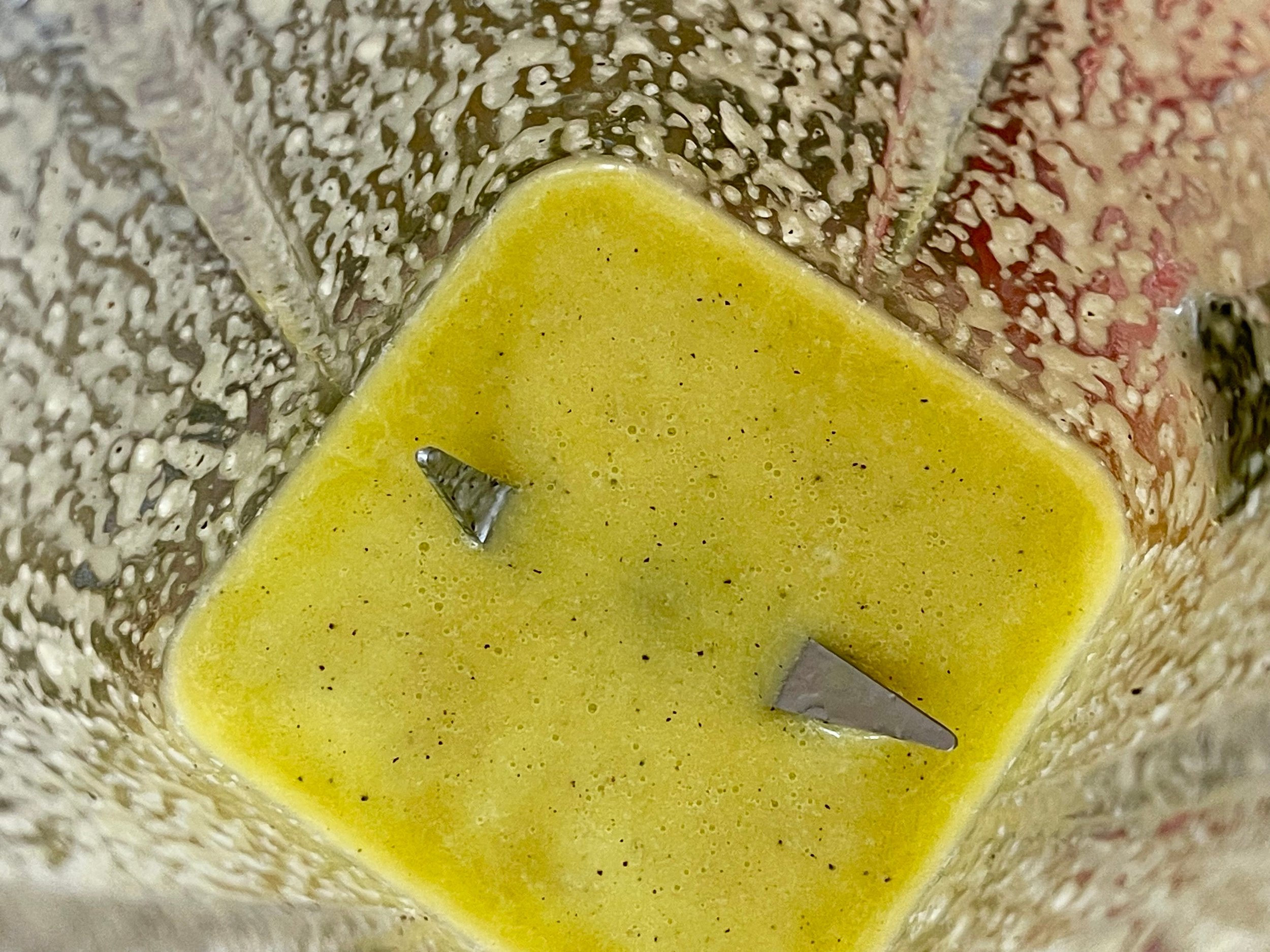 Blending the Caprese dressing