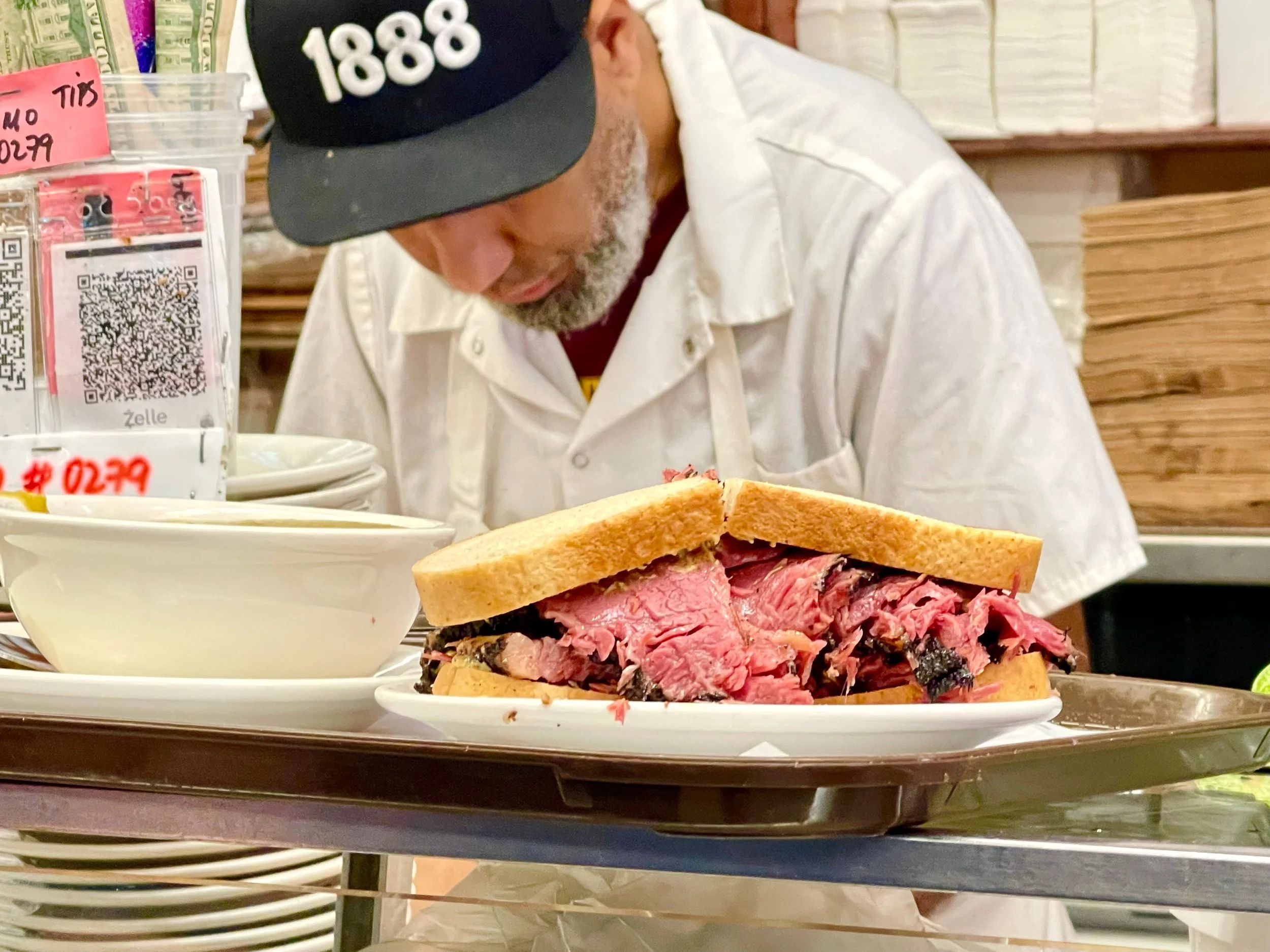 Pastrami sandwich at Katz Deli