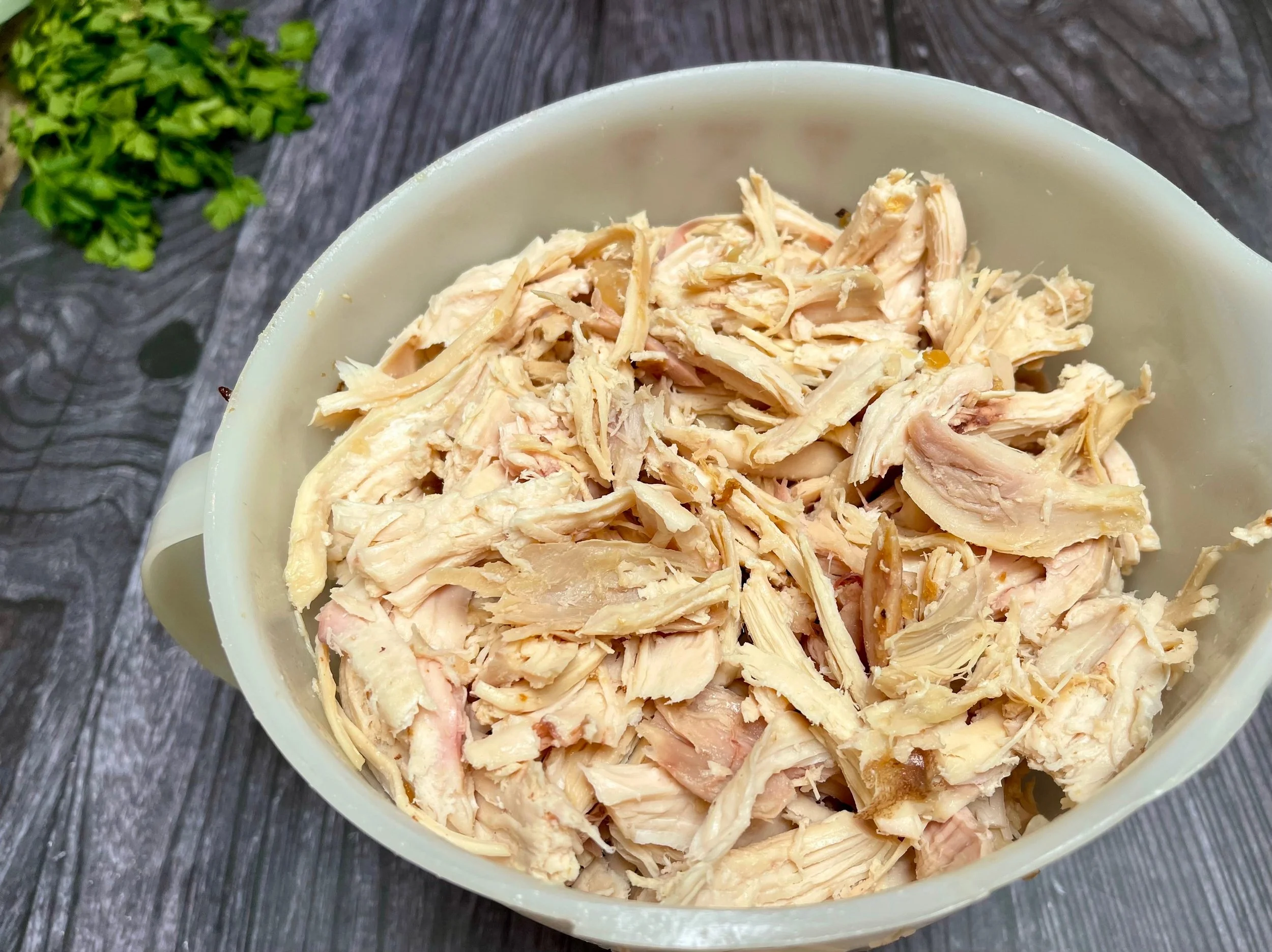 Shredded rotisserie chicken