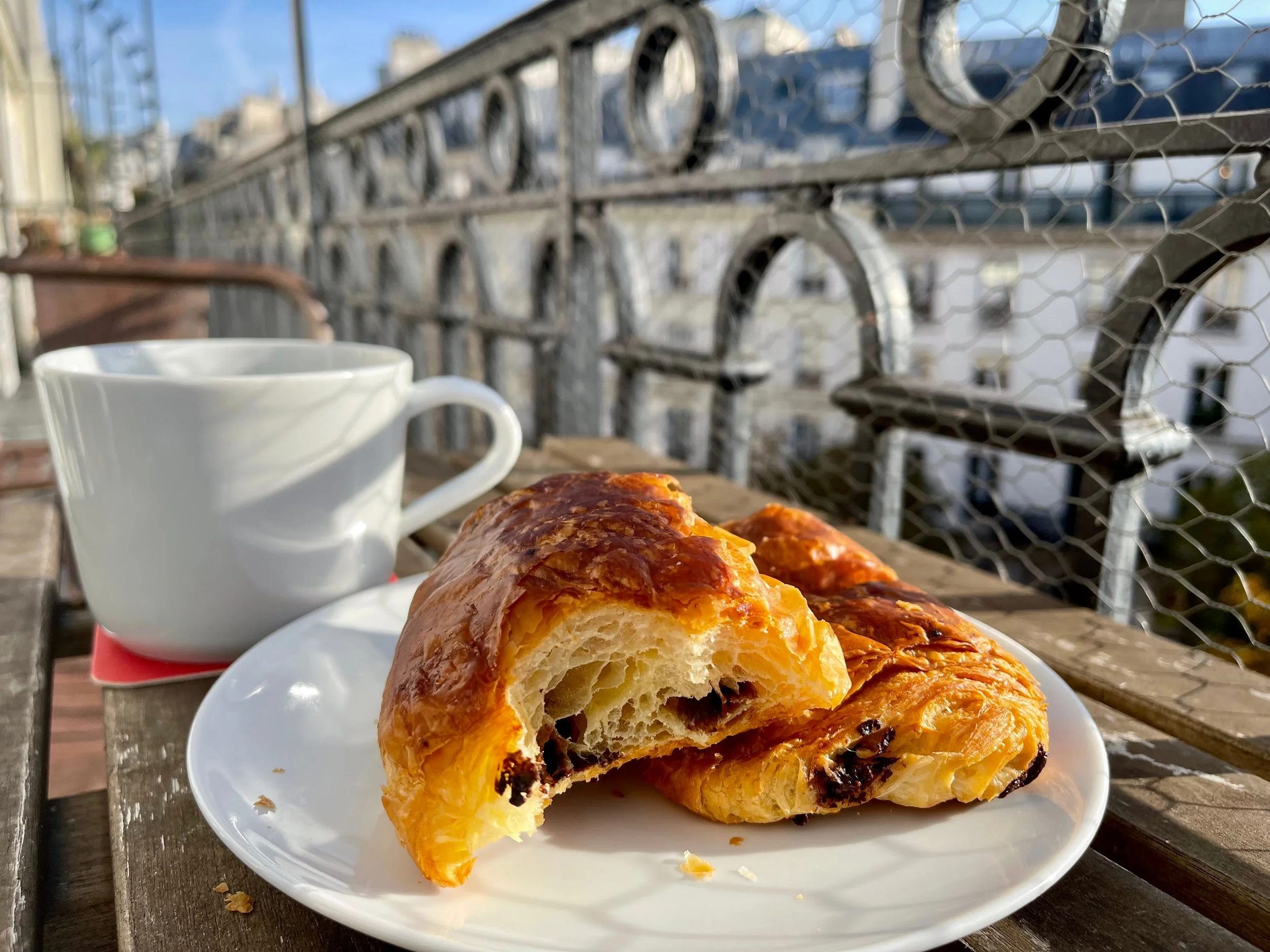 Pain au chocolates for breakfast