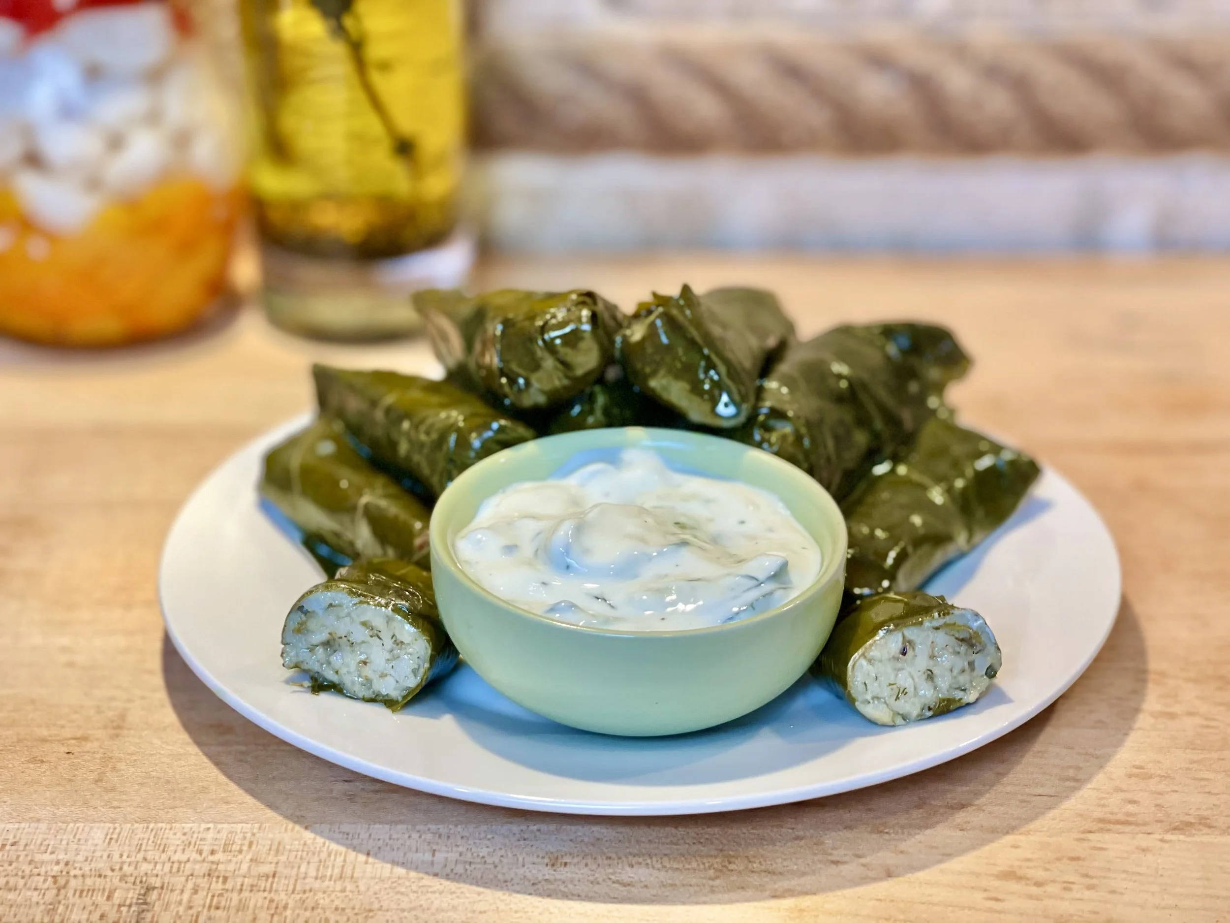 Dolmades, or stuffed grape leaves are are a must-eat food in Greece