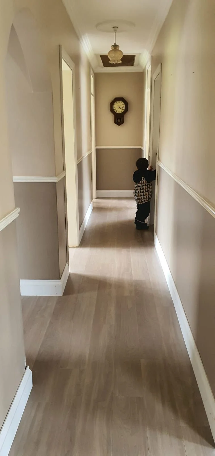 Hallway before the makeover