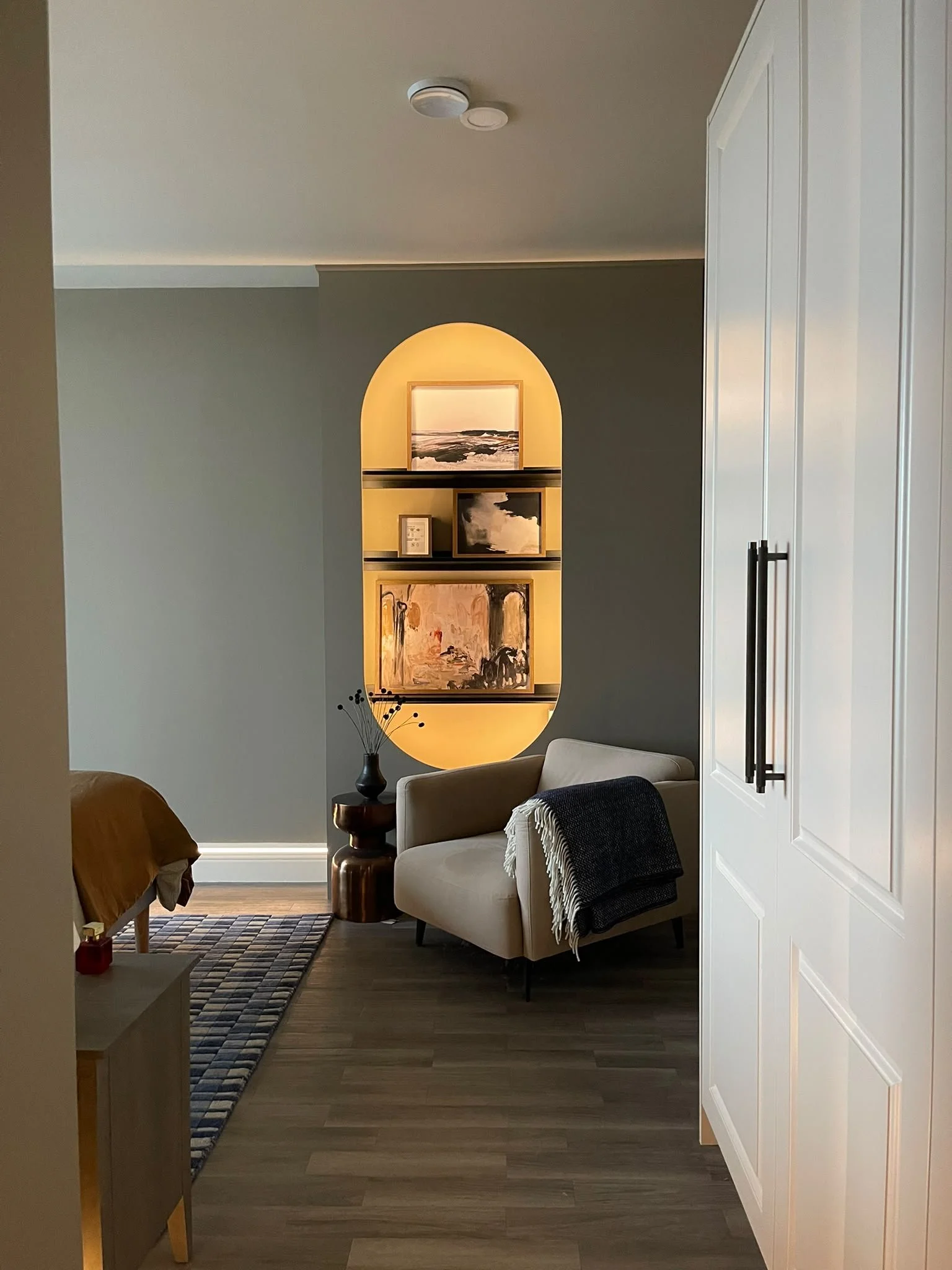 Master bedroom, luxury interior design, Galway