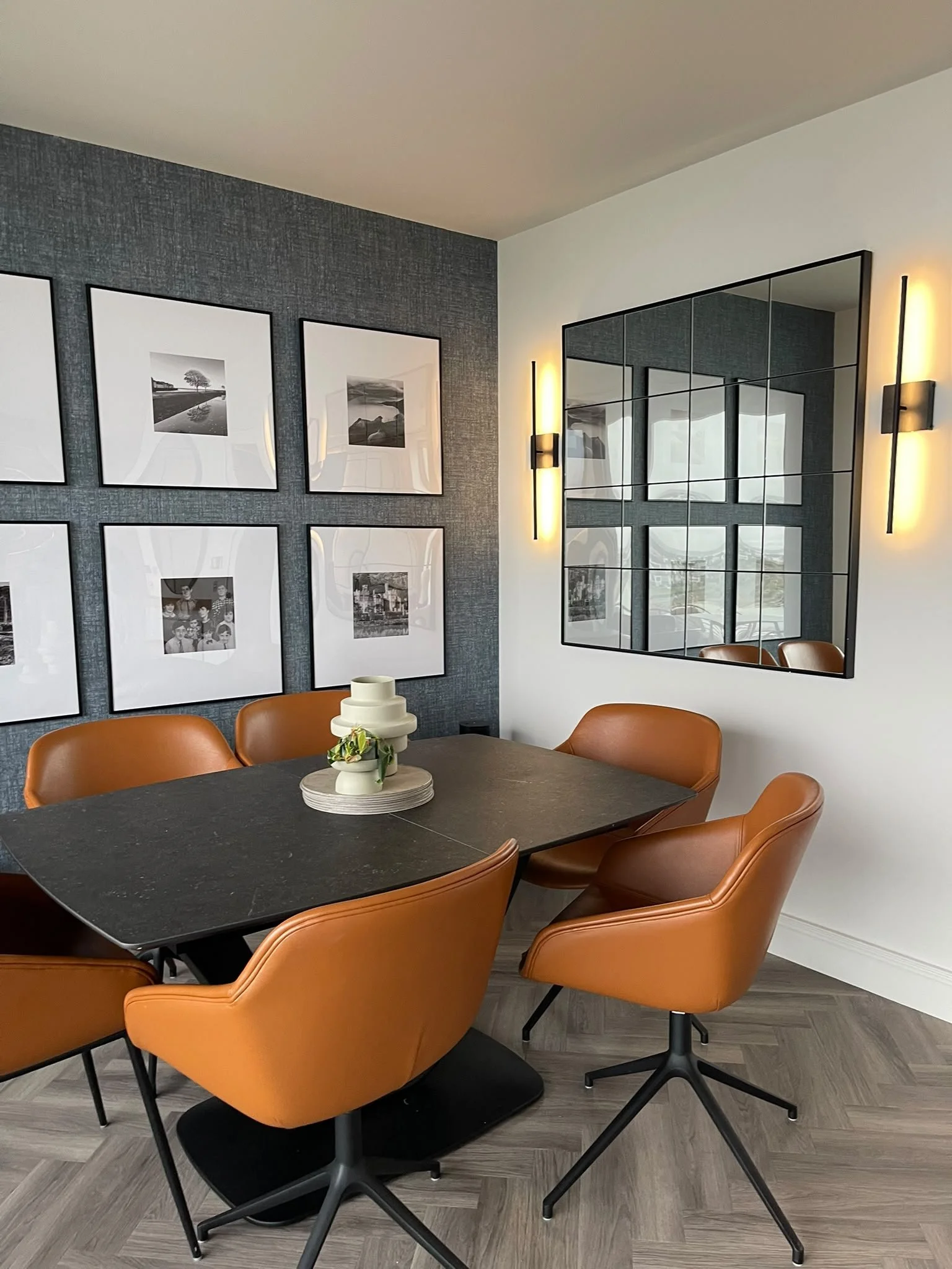 Dining nook in a small apartment in Ireland