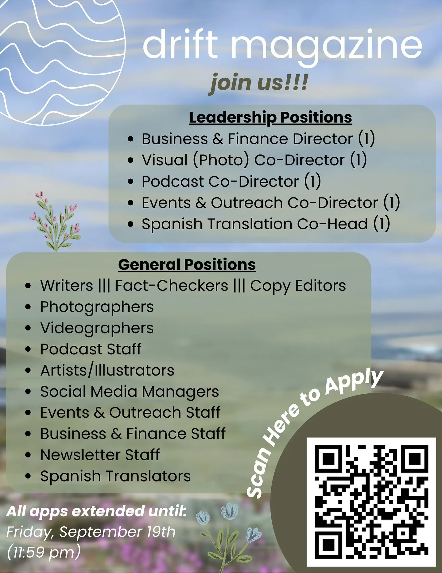 Are you passionate about exploring our world, appreciating nature, and preserving the environment? 🌿

Drift is the perfect place to find likeminded people to connect with and inspire others to experience our beautiful planet! 🌎 

Learn valuable ski