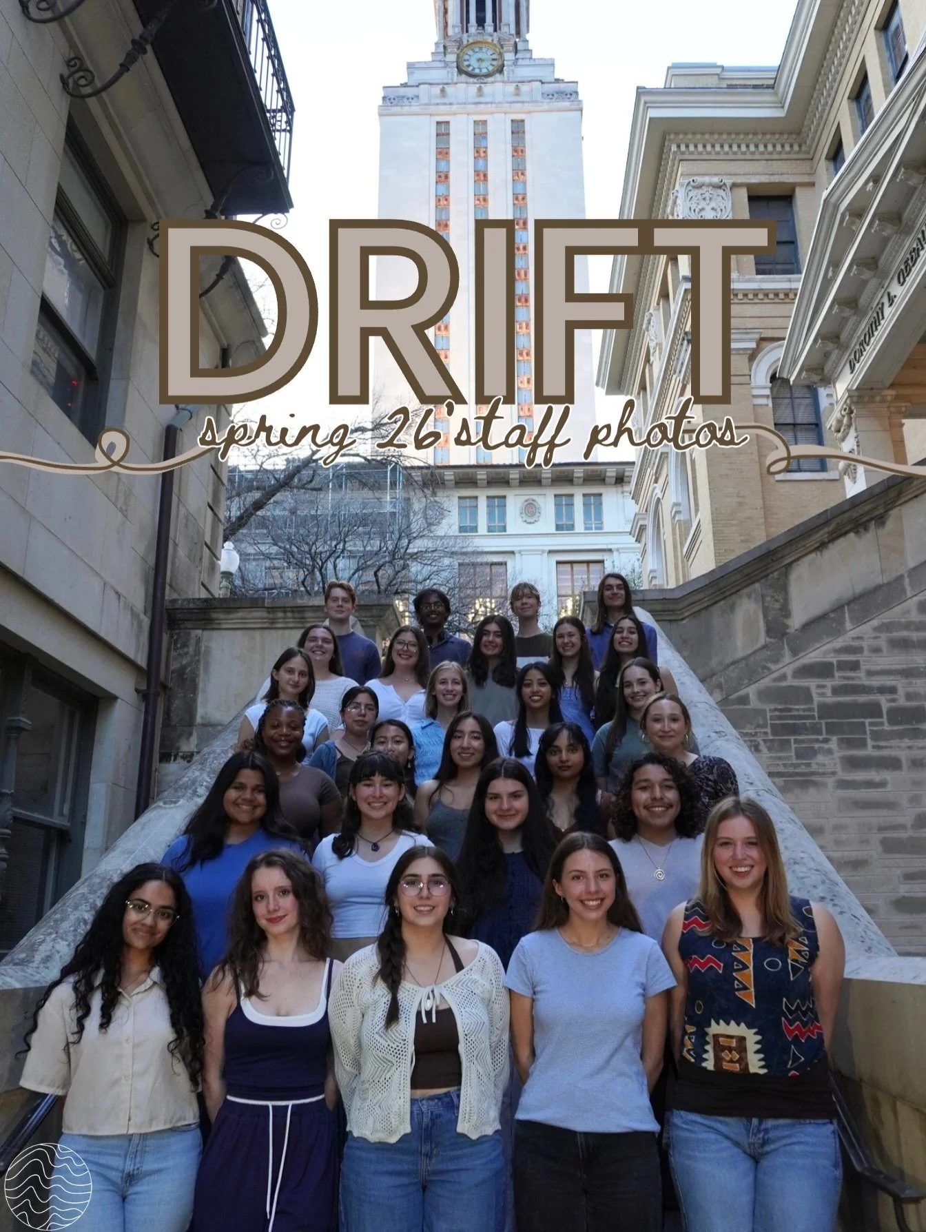 Introducing our wonderful drift staff for spring 2026!! We are so proud of these amazing humans and all the work they put in to our publication. 🫶