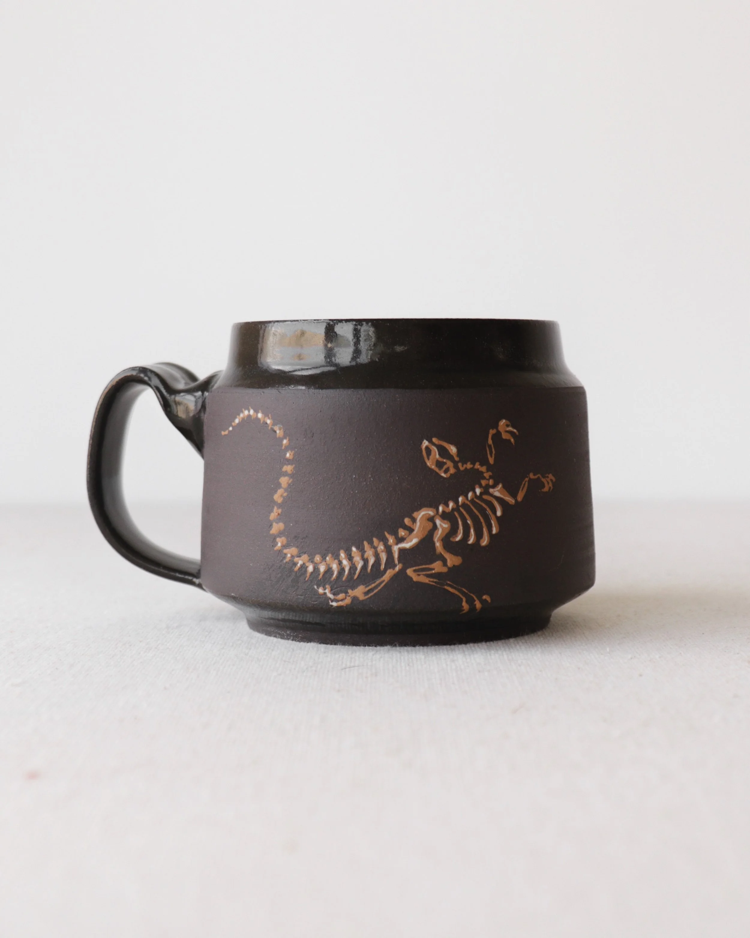 Deinonychus Latte Mug