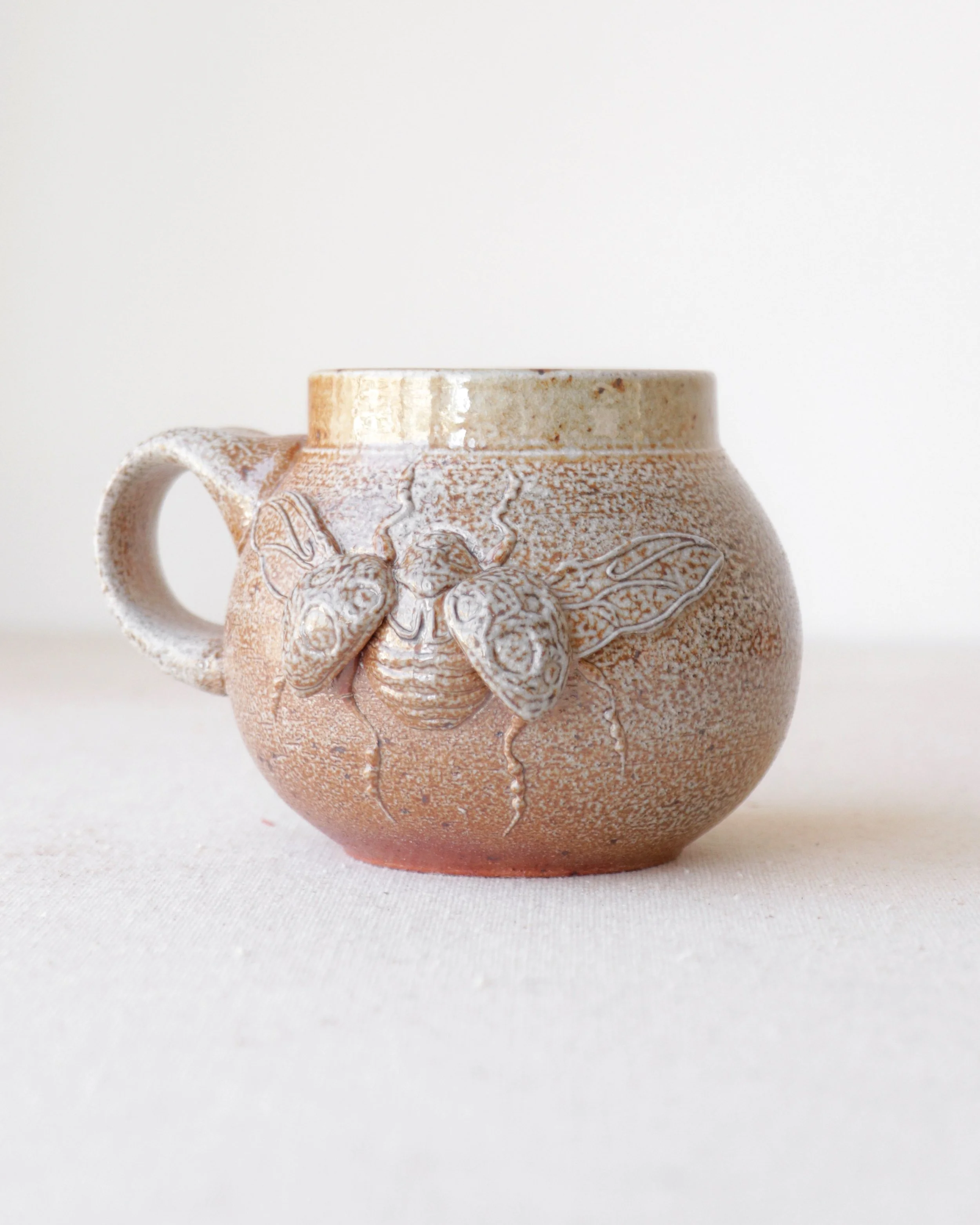 Round Salt Fire Lady Beetle Mug