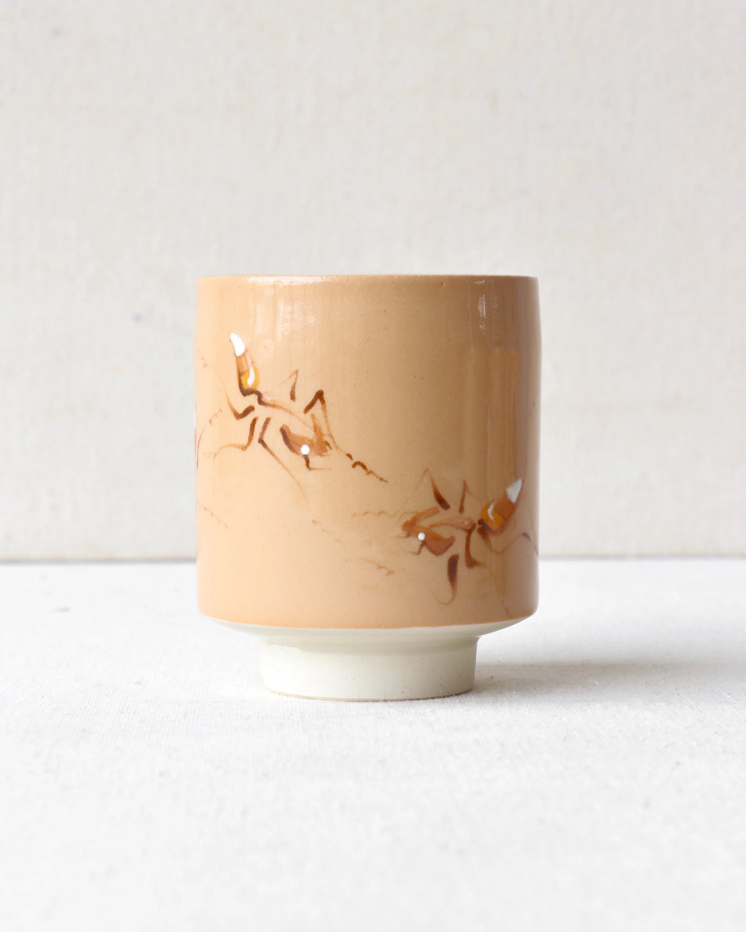 Candy Corn Ants Painted Yunomi