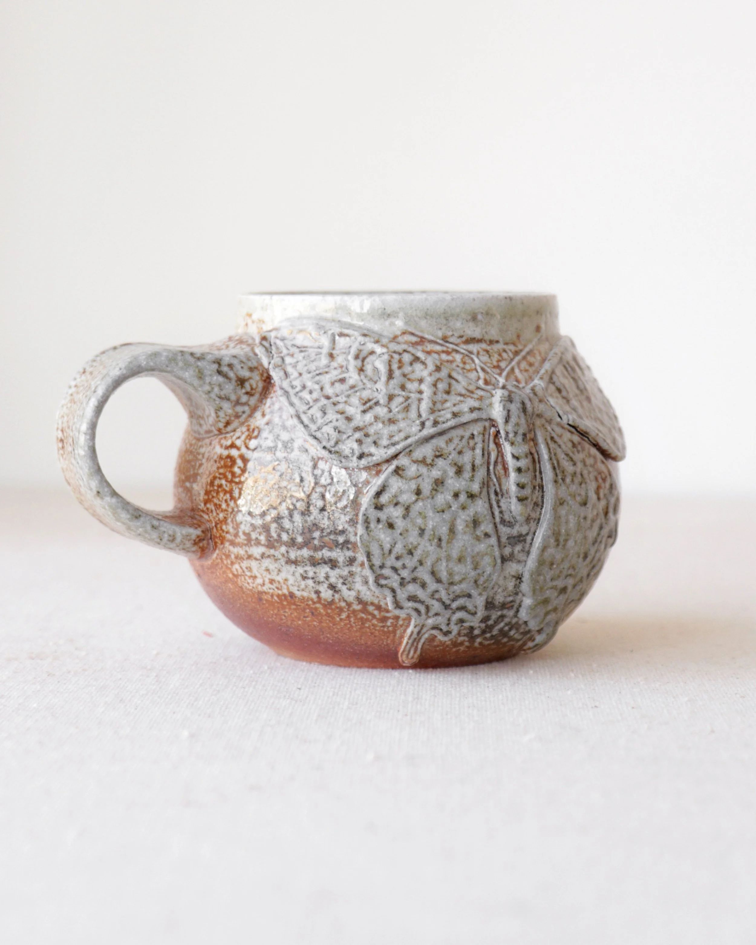 Round Salt Fire Tiger Swallowtail Butterfly Mug