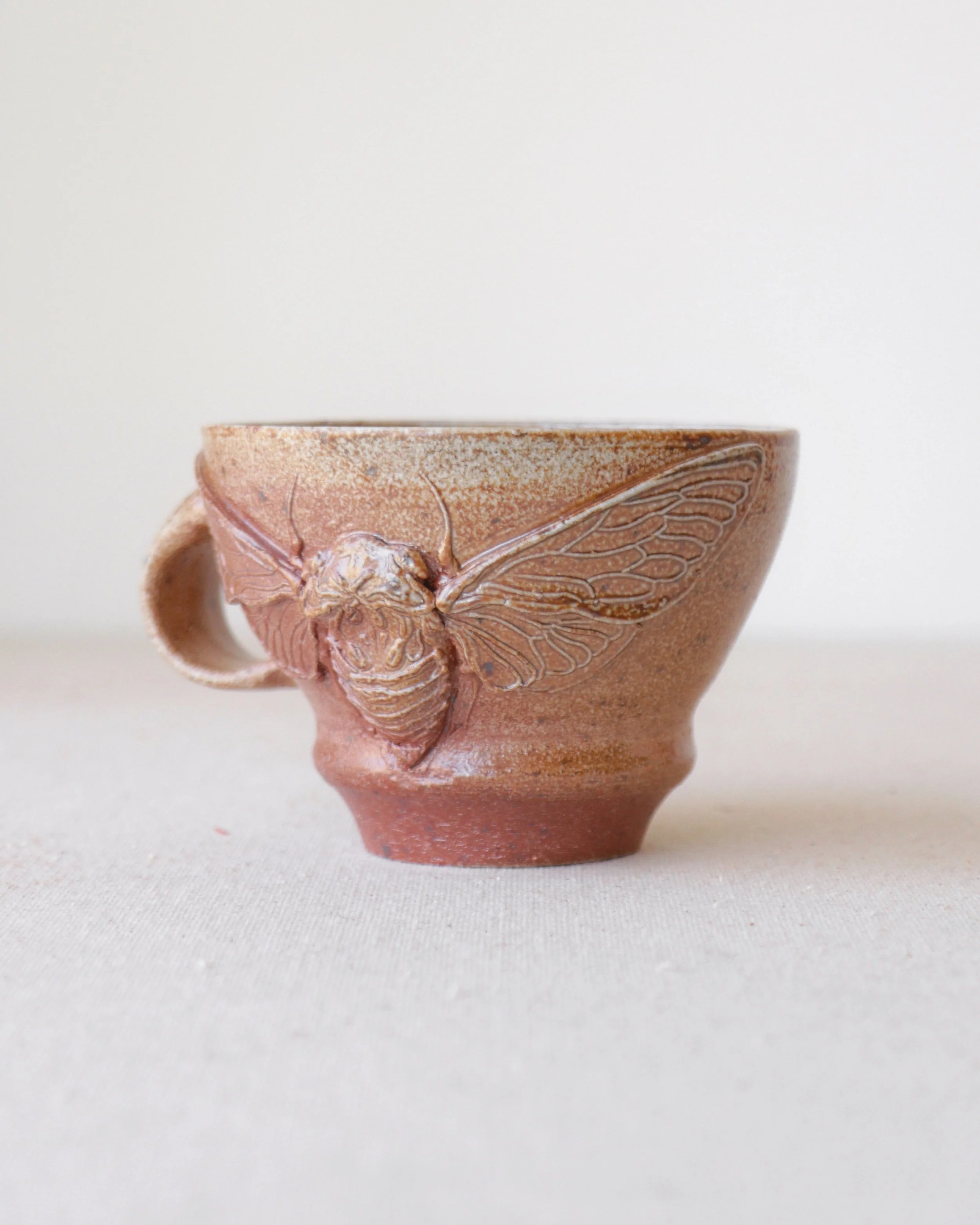 Salt Fire Cicada Teacup