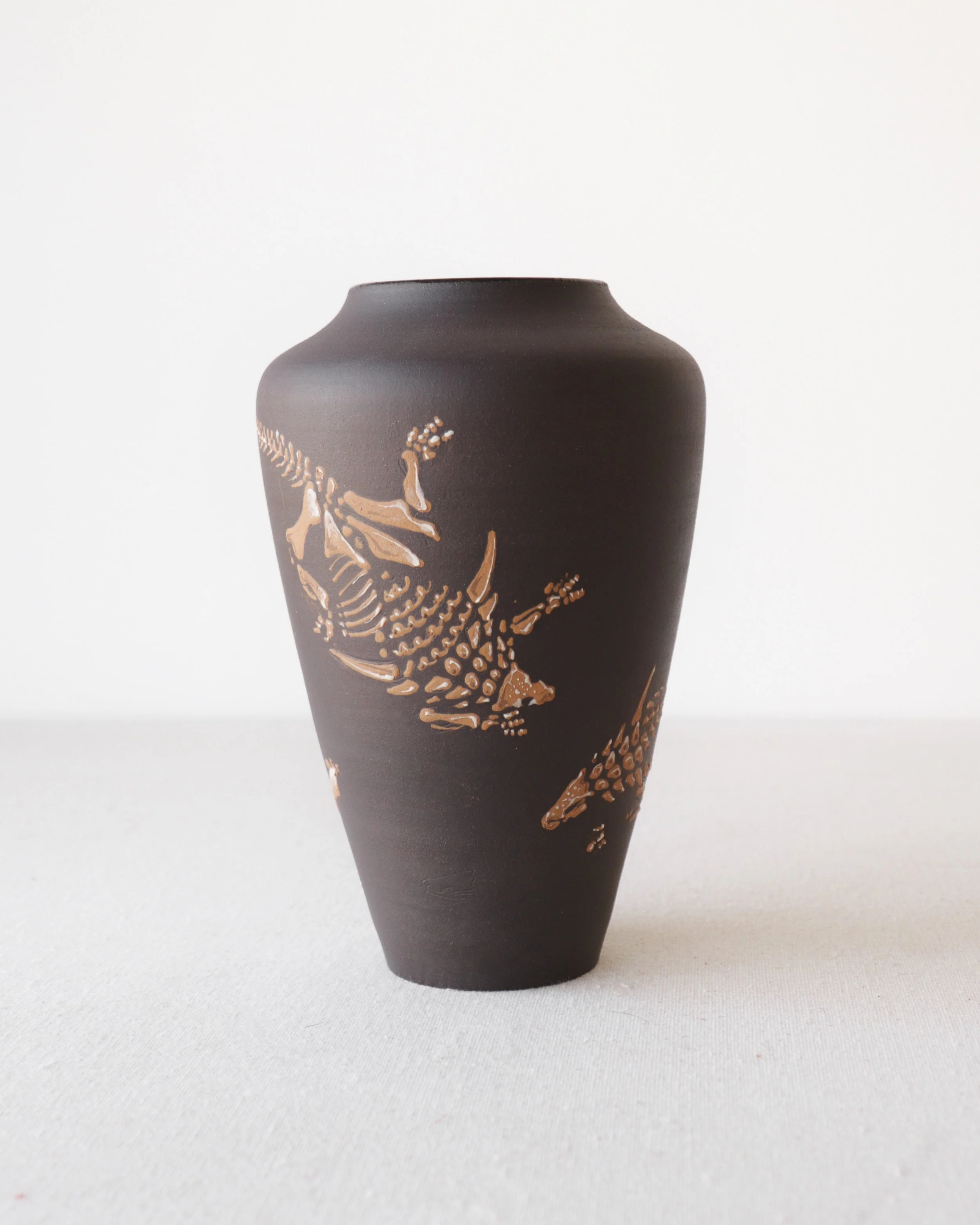 "Sleeping Dragon" Borealopelta Ankylosaur Vase