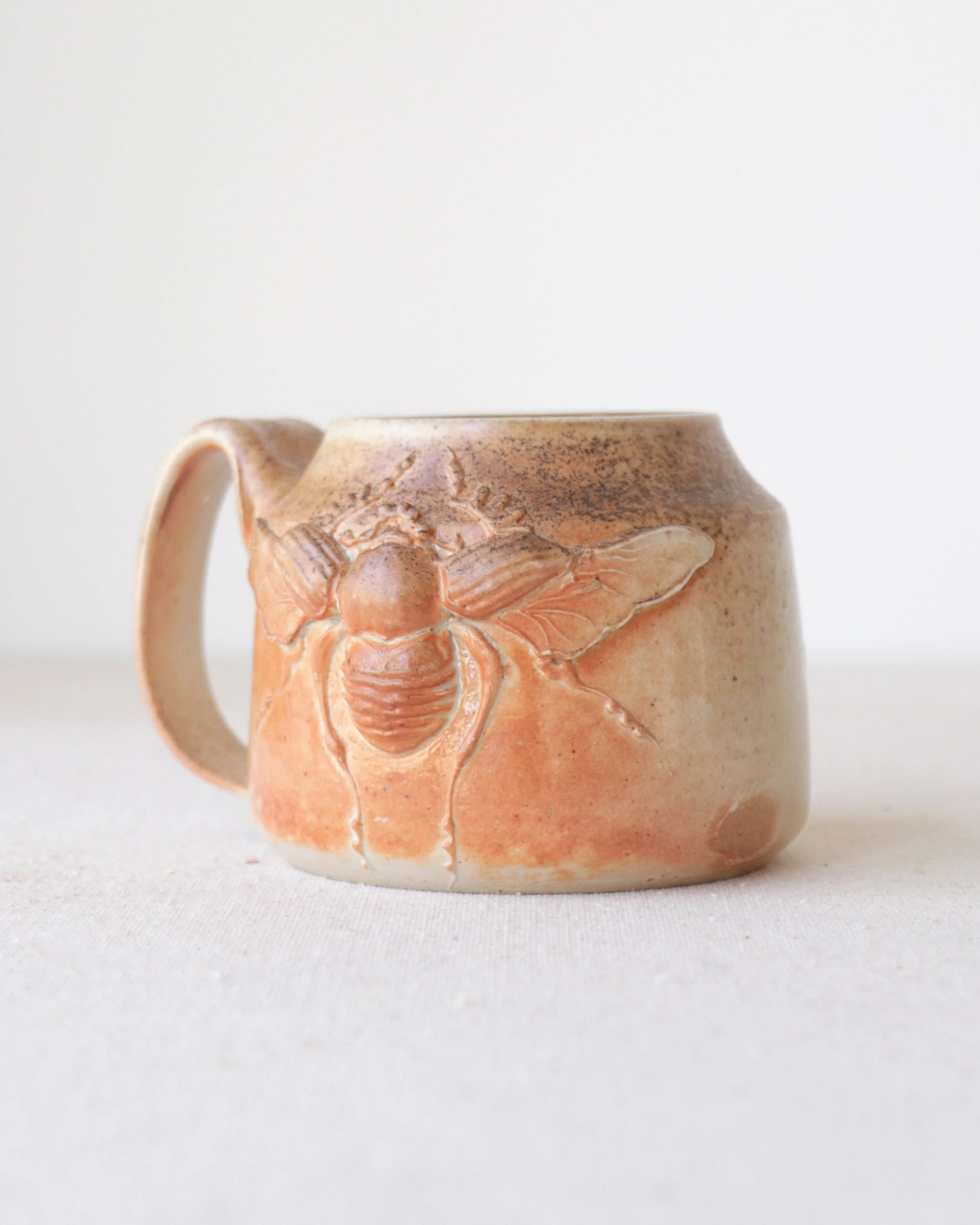 Wood Fire Scarab Beetle Mug