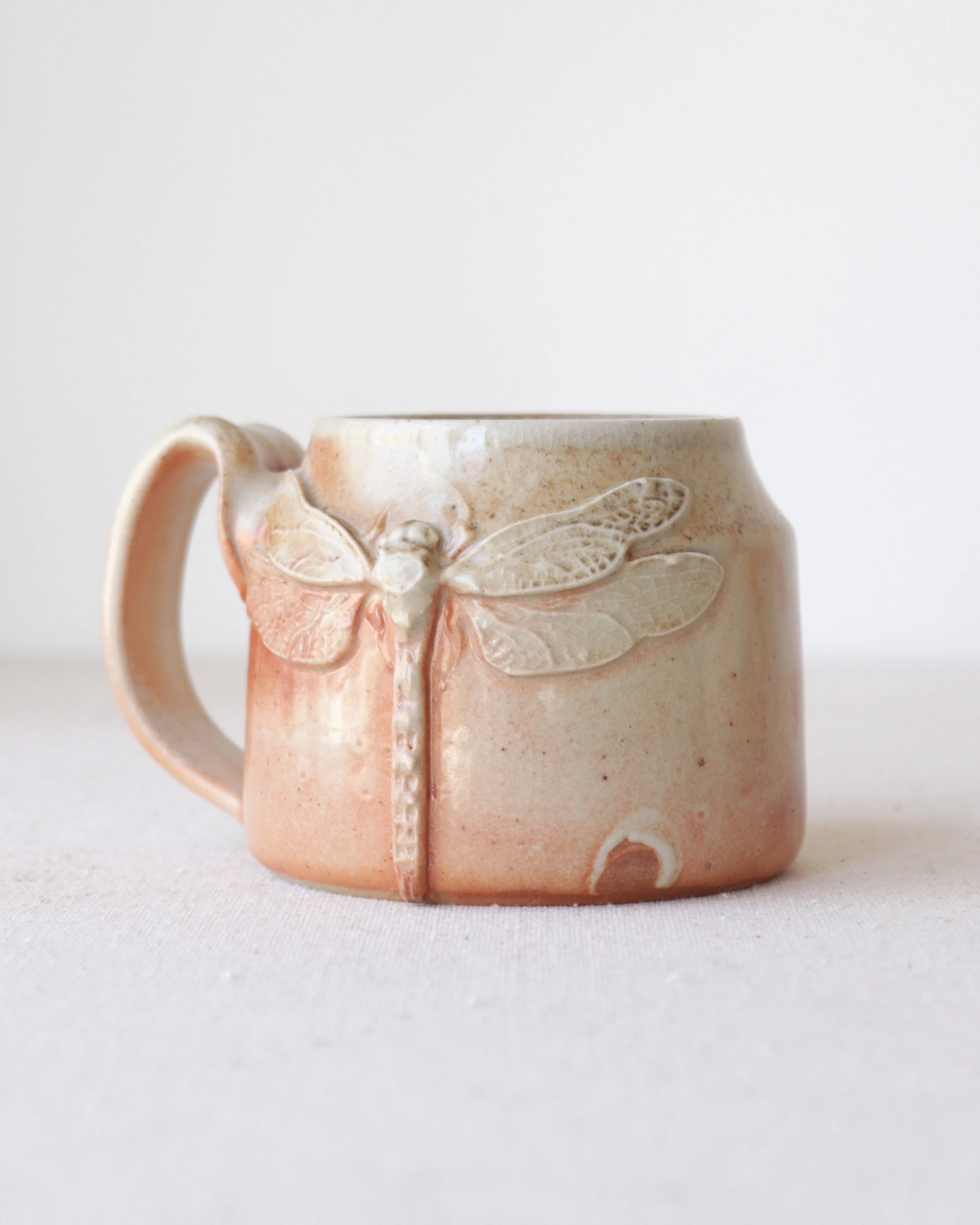 Wood Fire Dragonfly Mug