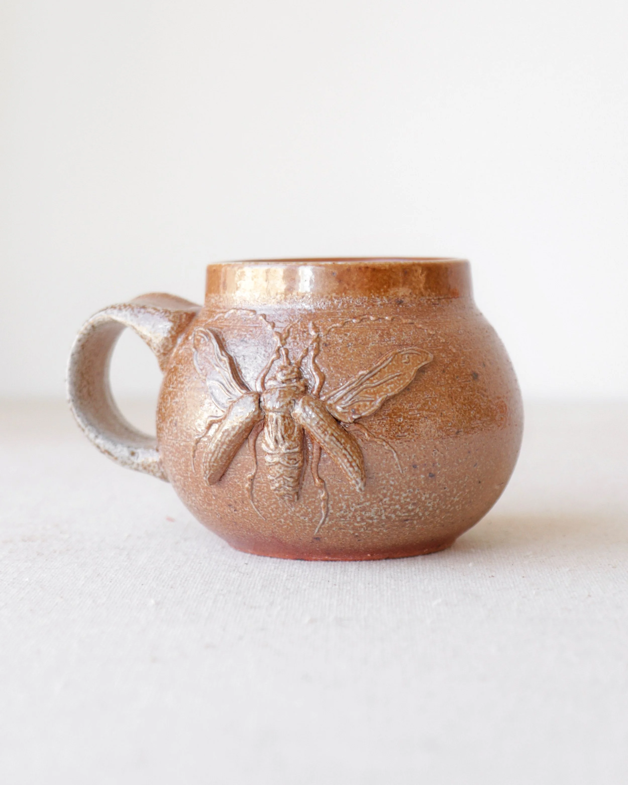 Round Salt Fire Longhorn Beetle Mug