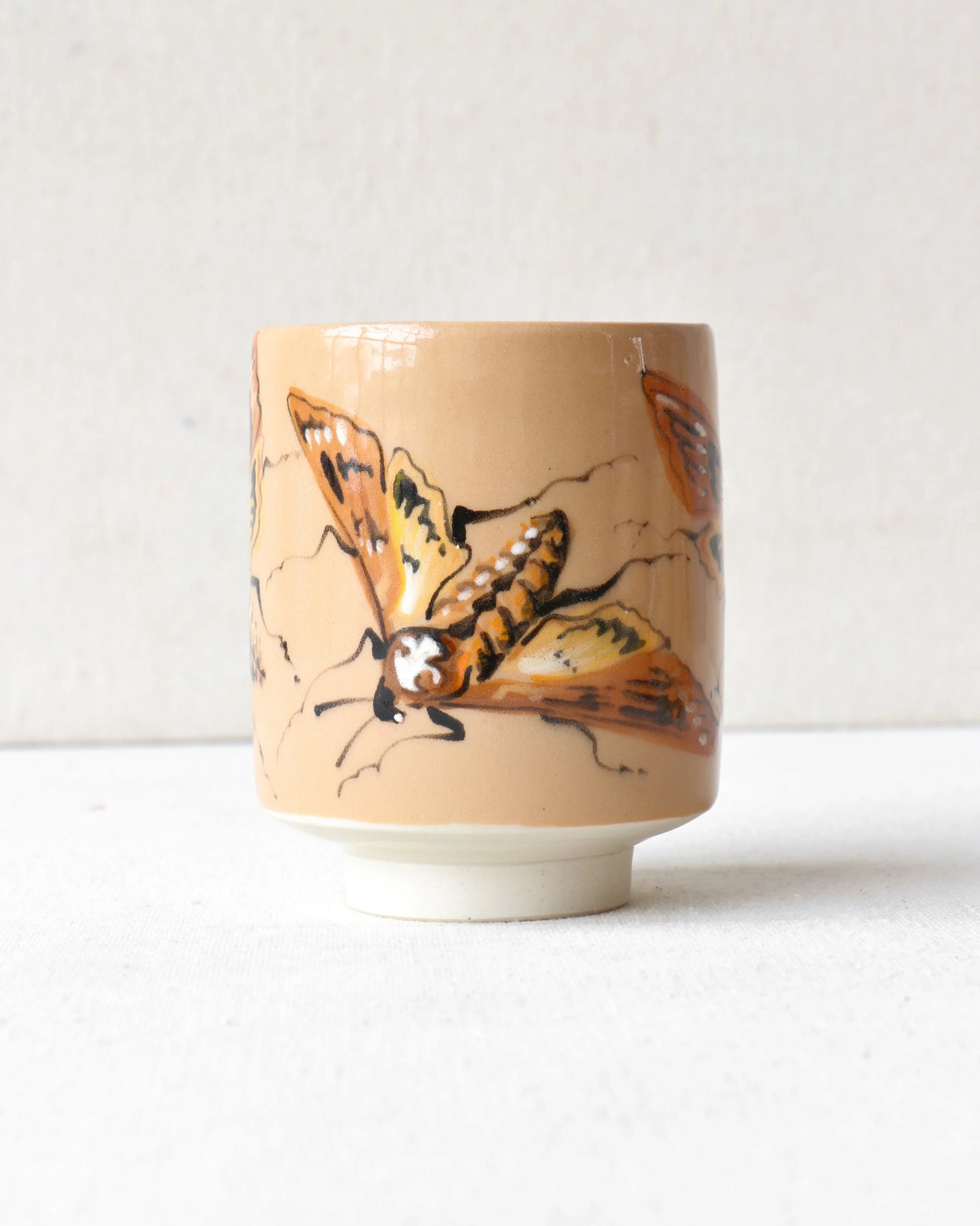 Death's Head Hawkmoth Painted Yunomi