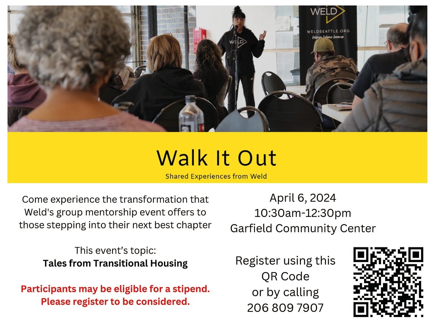 Come experience the transformation that Weld&rsquo;s group mentorship event offers to those stepping into their next best chapter. &nbsp;Engaging speakers sharing their stories combined with community-building opportunities to engage with others walk
