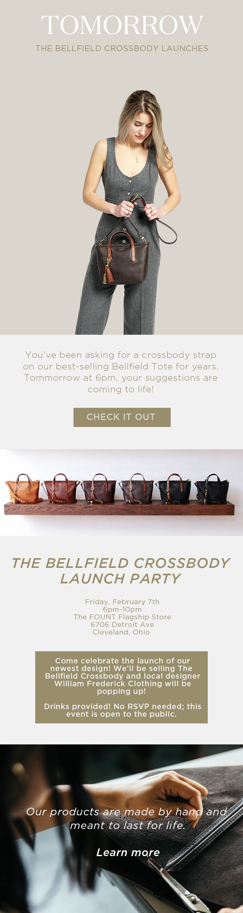 bellfield crossbody launch tmrw.gif