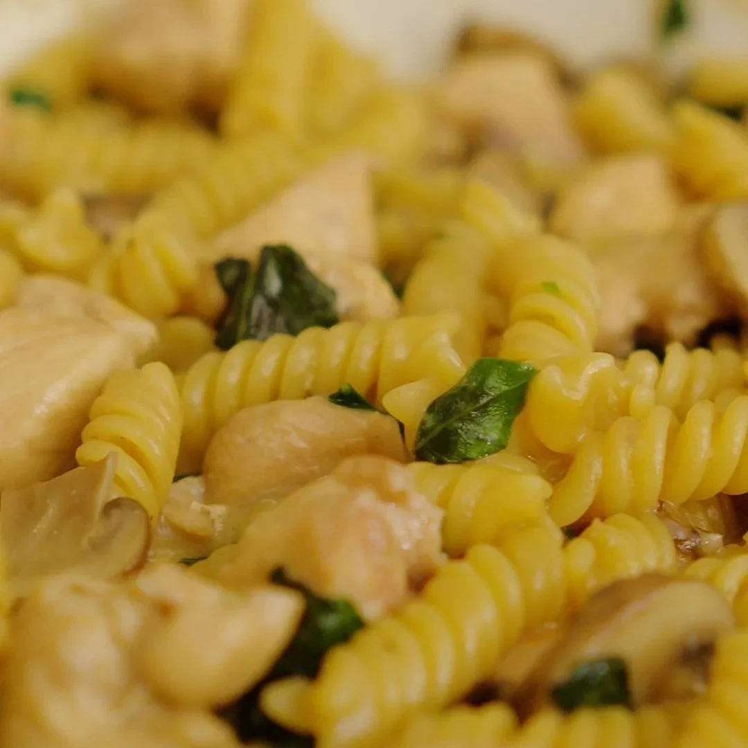 One Pot Chicken Mushroom Fusilli