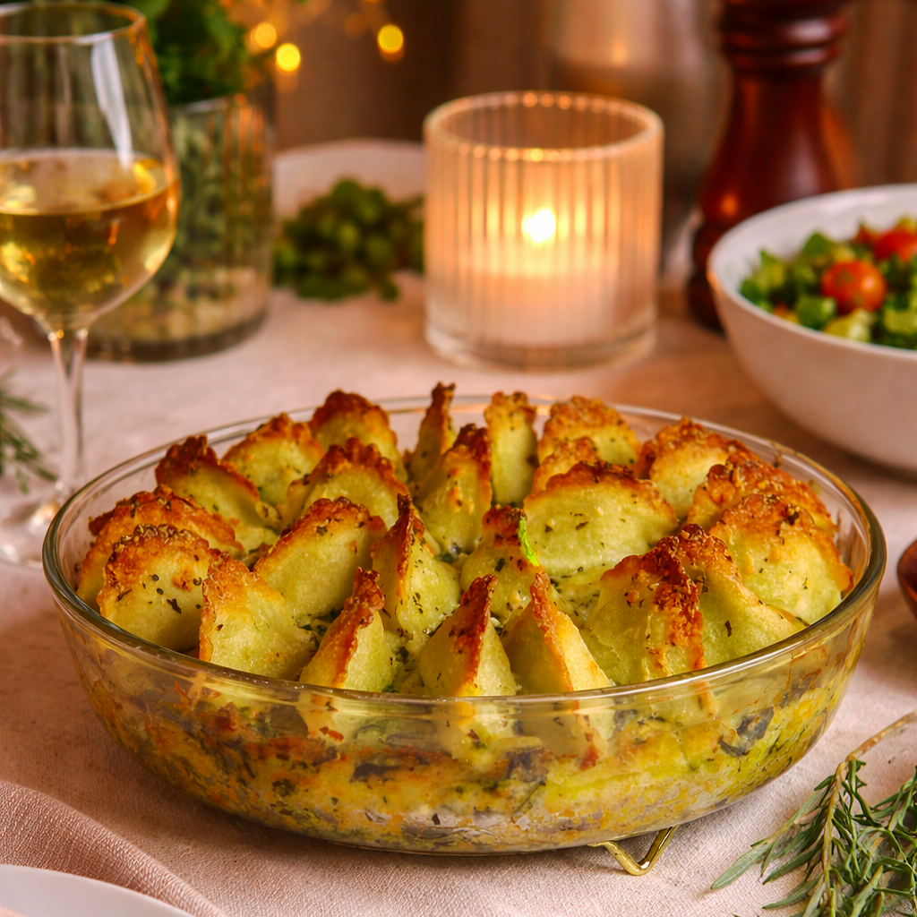 Potato &amp; Spinach Crustless Pie