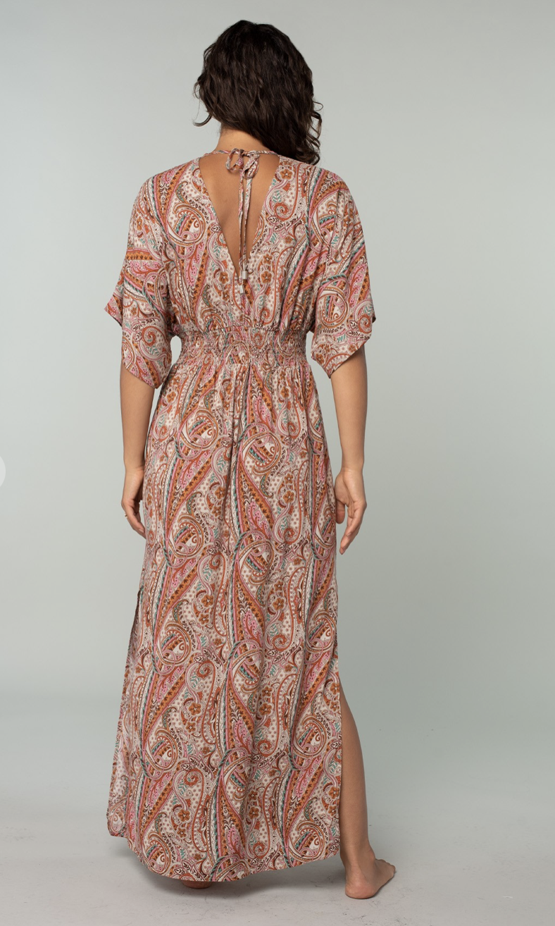 gypsy tie back maxi dress  Dale Michele
