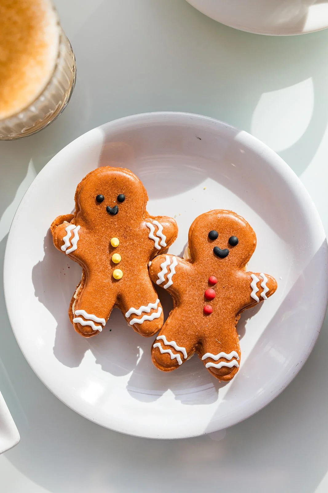 French Macarons Gingerbread Man