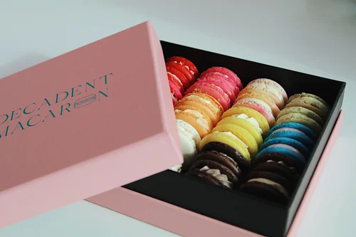 French Macarons Box of 24 — Decadent Macaron