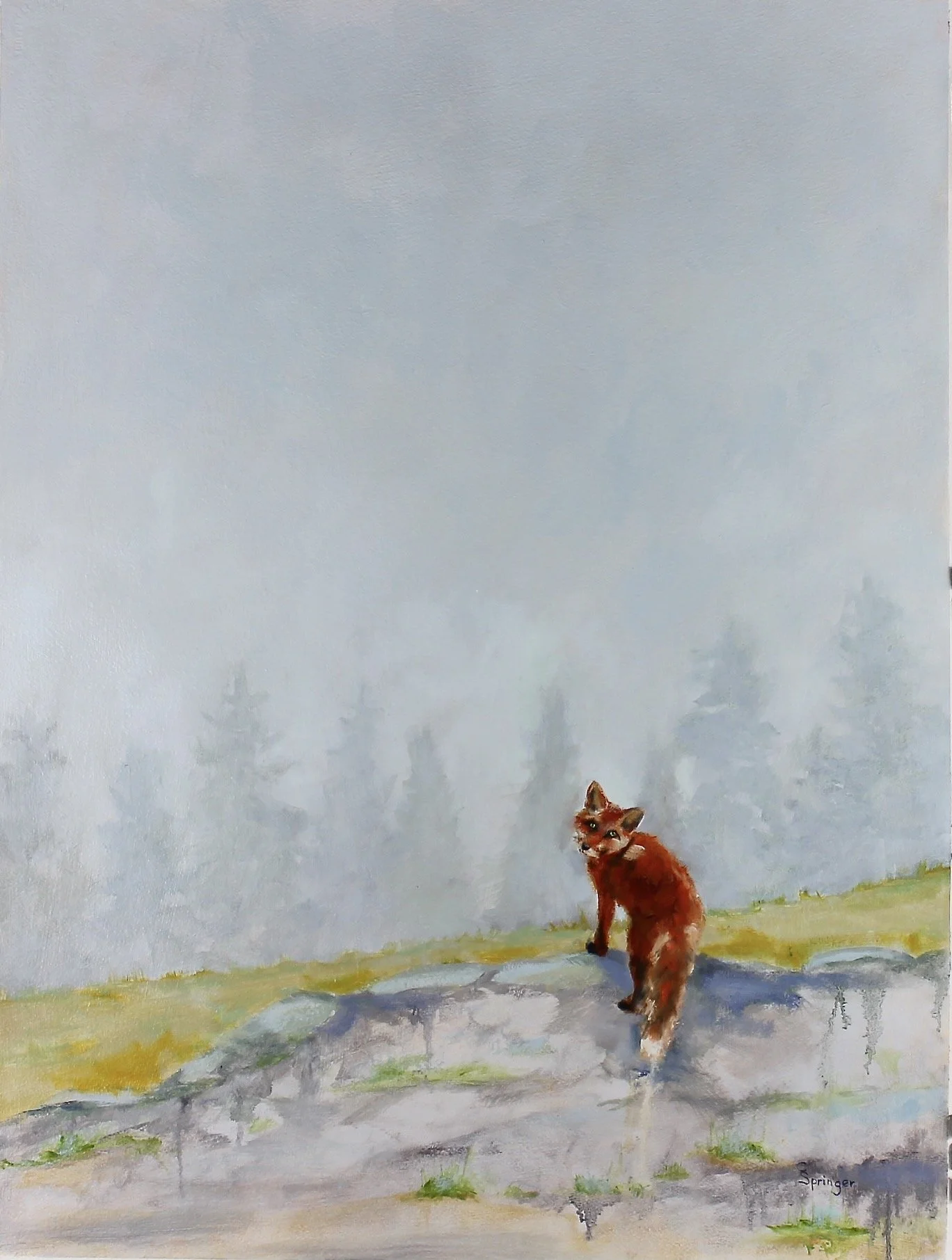   Follow Me   
30 x 22.5 inches  
Oil on Arches Paper