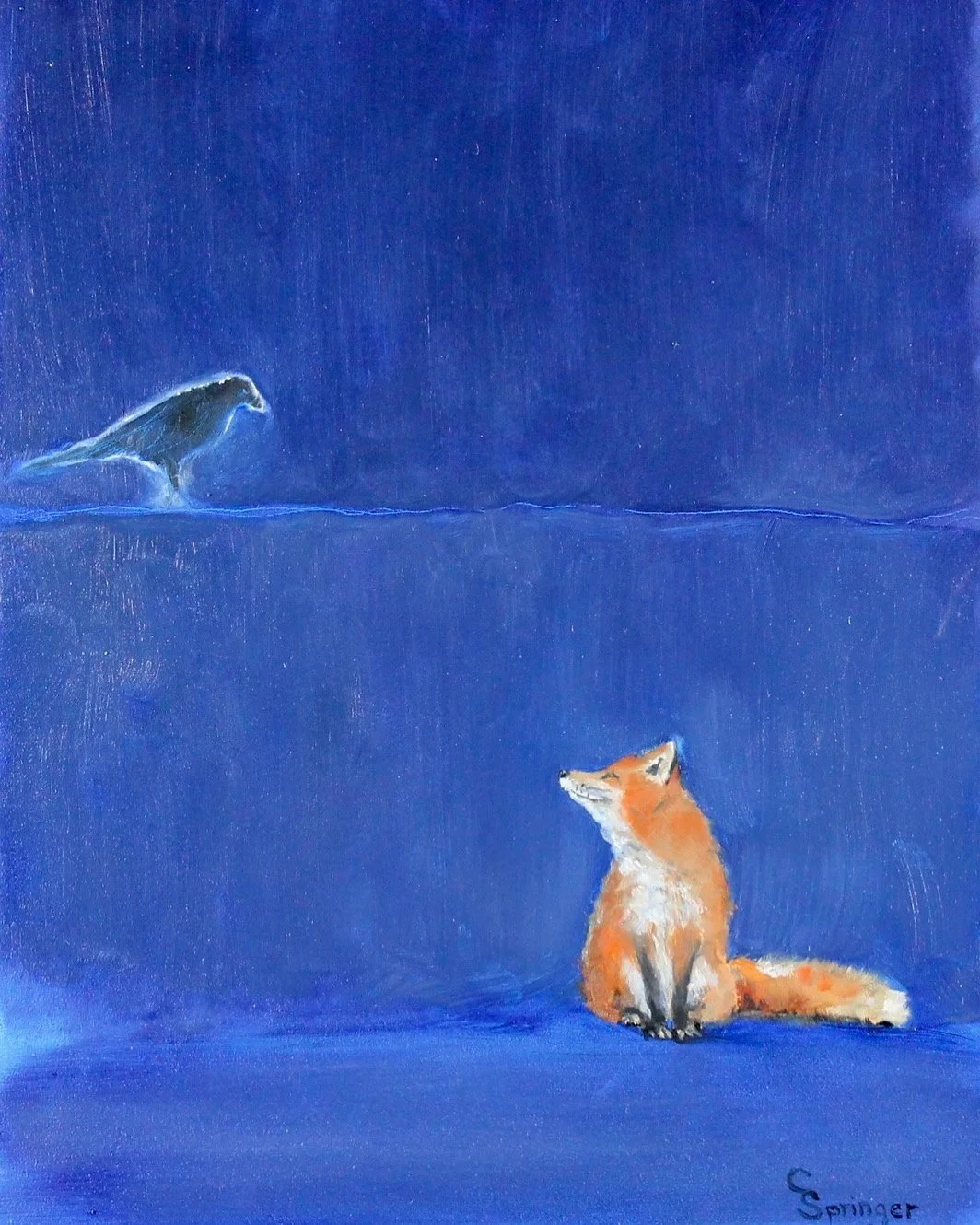  Psychopomp: Soul Guide 1 
$650 
12 x 16 inches 
Oil on Ampersand Gessobord