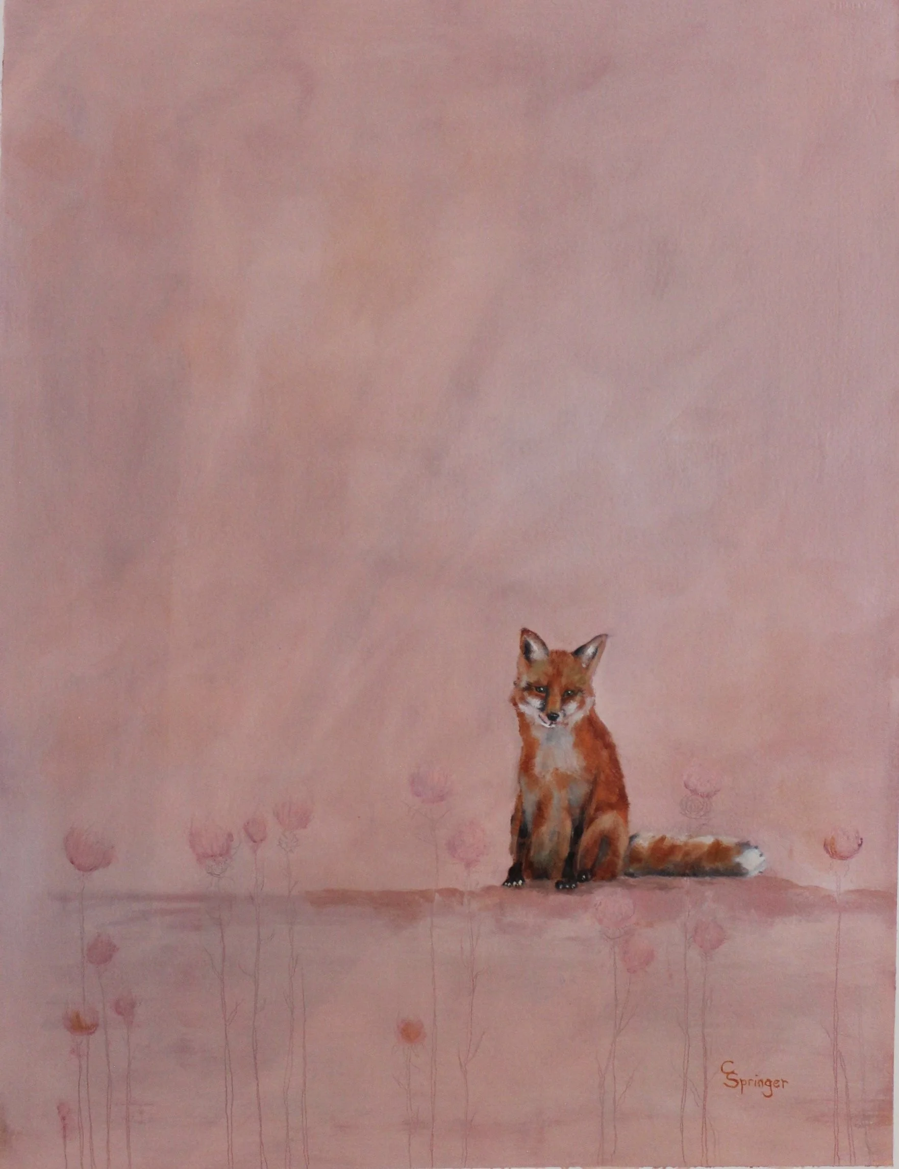   Kitsune   
30 x 22.5 inches  
Oil on Paper