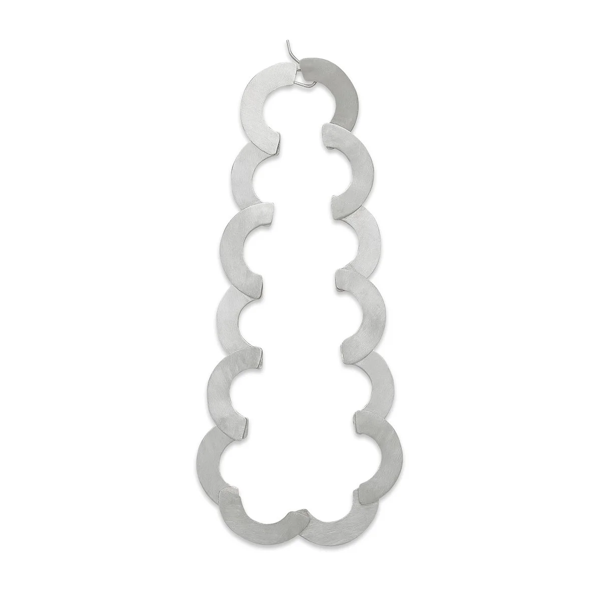 N218 Sterling Silver Curvy Link Collar