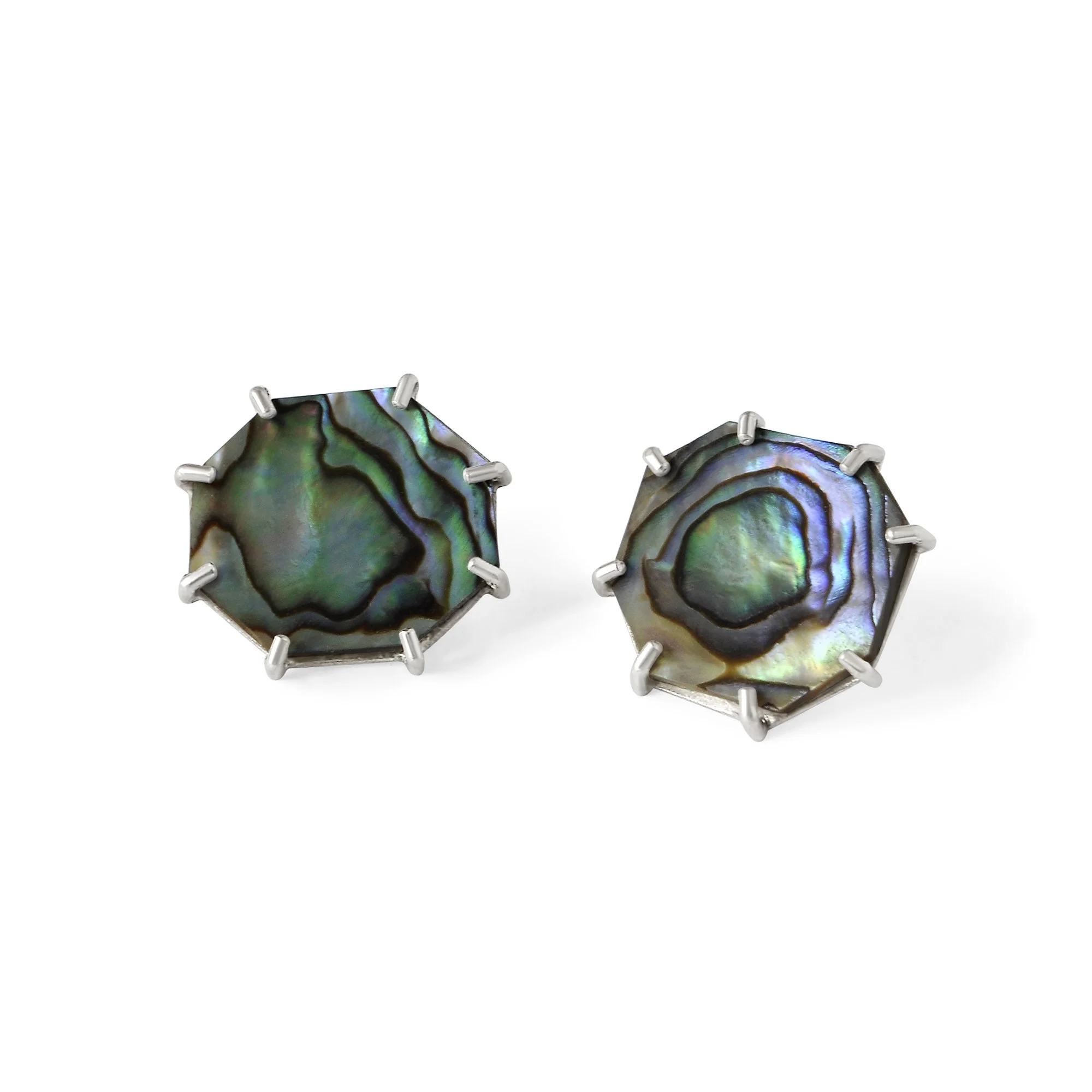 E519 Large Green Abalone Chunk Posts