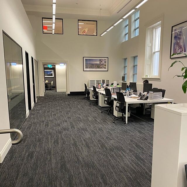 PROJECT - new office fit out for a Melbourne developer. Carpet - @aboveleft &ldquo;EBB Ocean&rdquo;
All existing carpet pulled up and recycled ♻️ Plus over 20,000 recycled plastic bottles used in @aboveleft eco soft backing for this project! 🐠 .
.
.