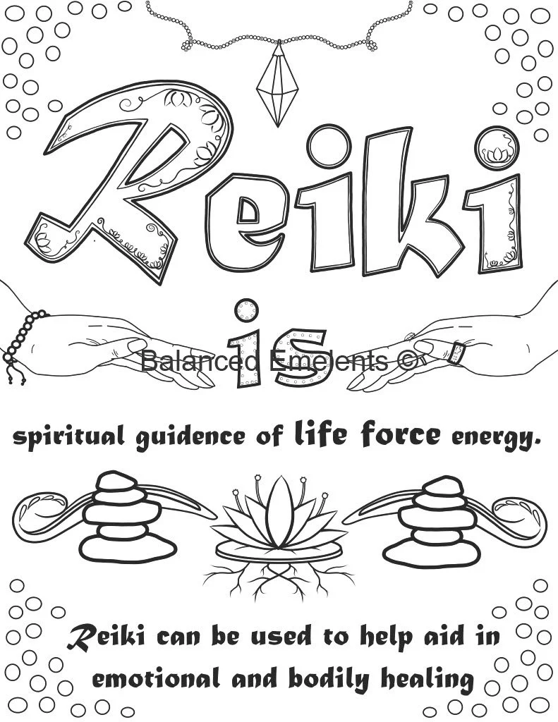 Understanding Reiki Basics a Coloring Book © 2022 Falina Stammer