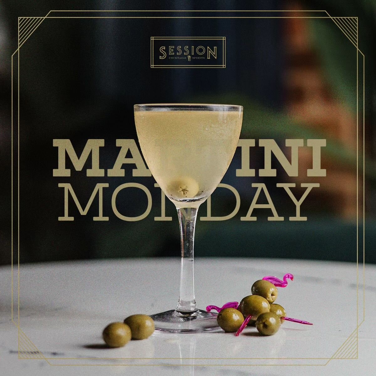 It's Monday, and it's time to get dirty. A dirty martini that is. Come join us for Martini Monday specials all day long! Not to mention happy hour 4-6pm