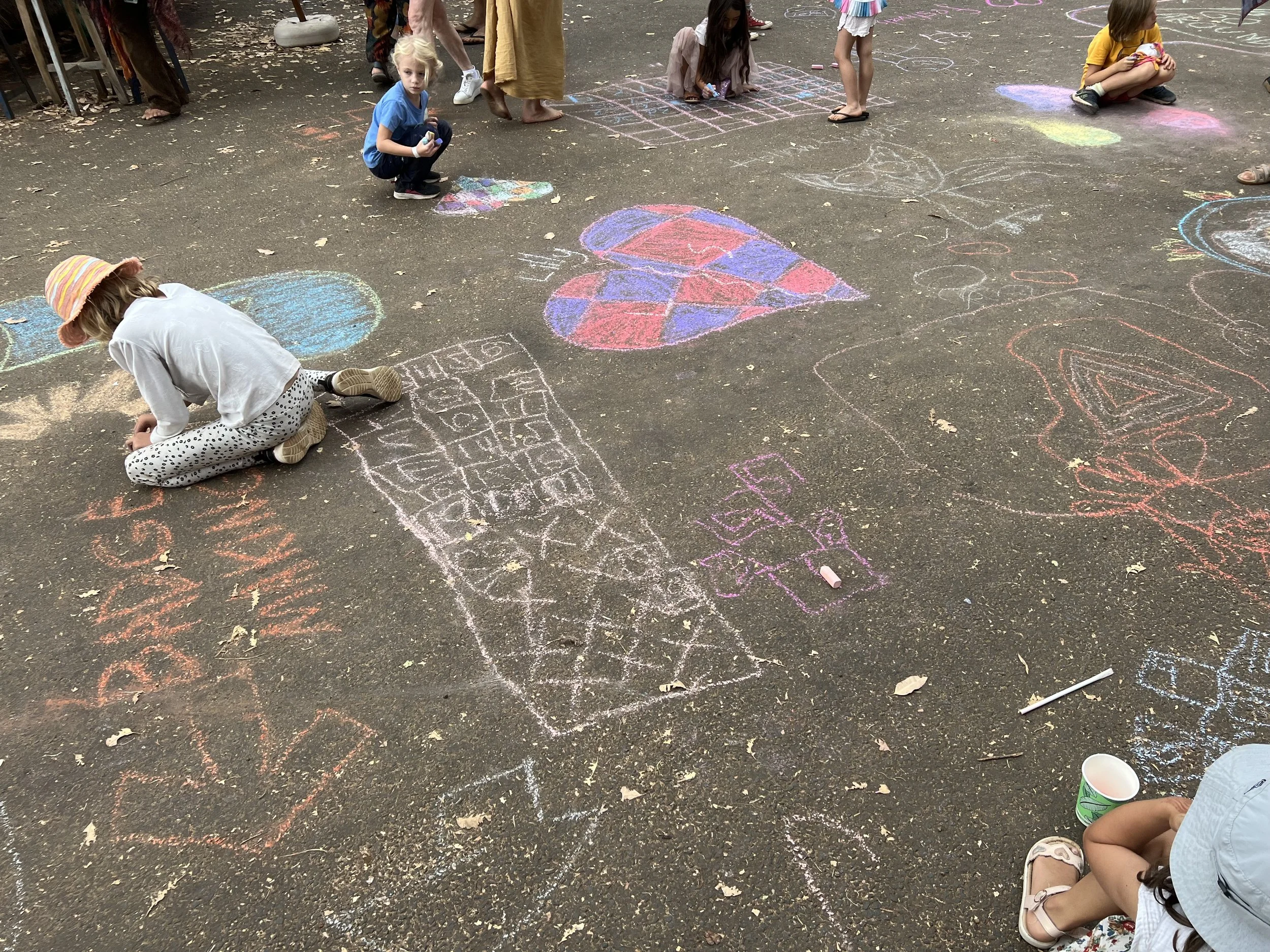 chalking pavement.JPG