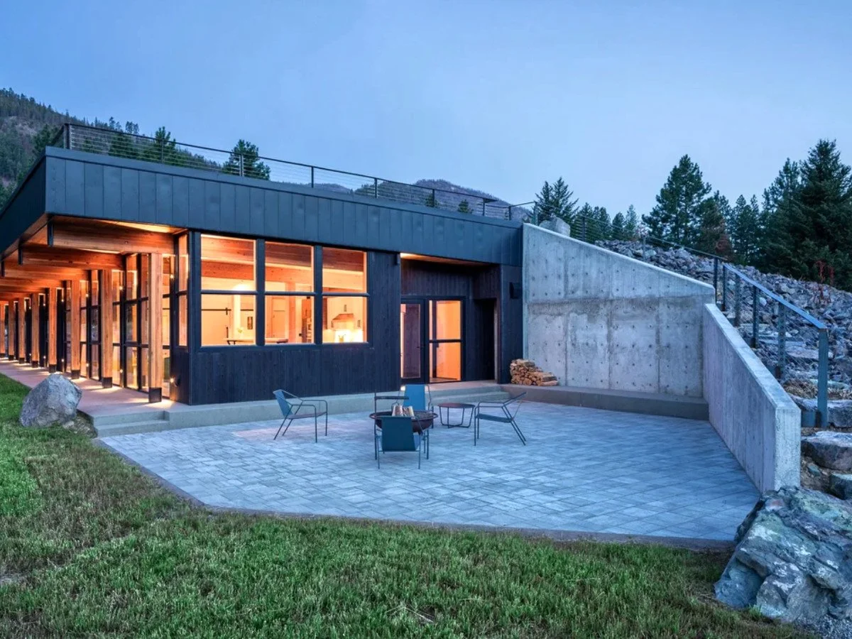 Patio and Rock Stairs