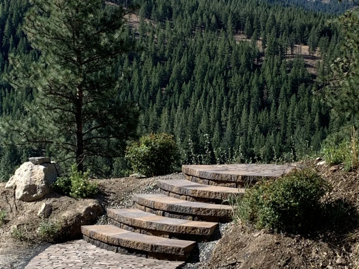 Curved Block Steps