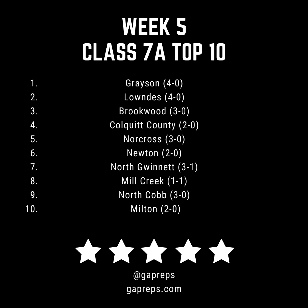 Week 5 Class 7A Rankings.png