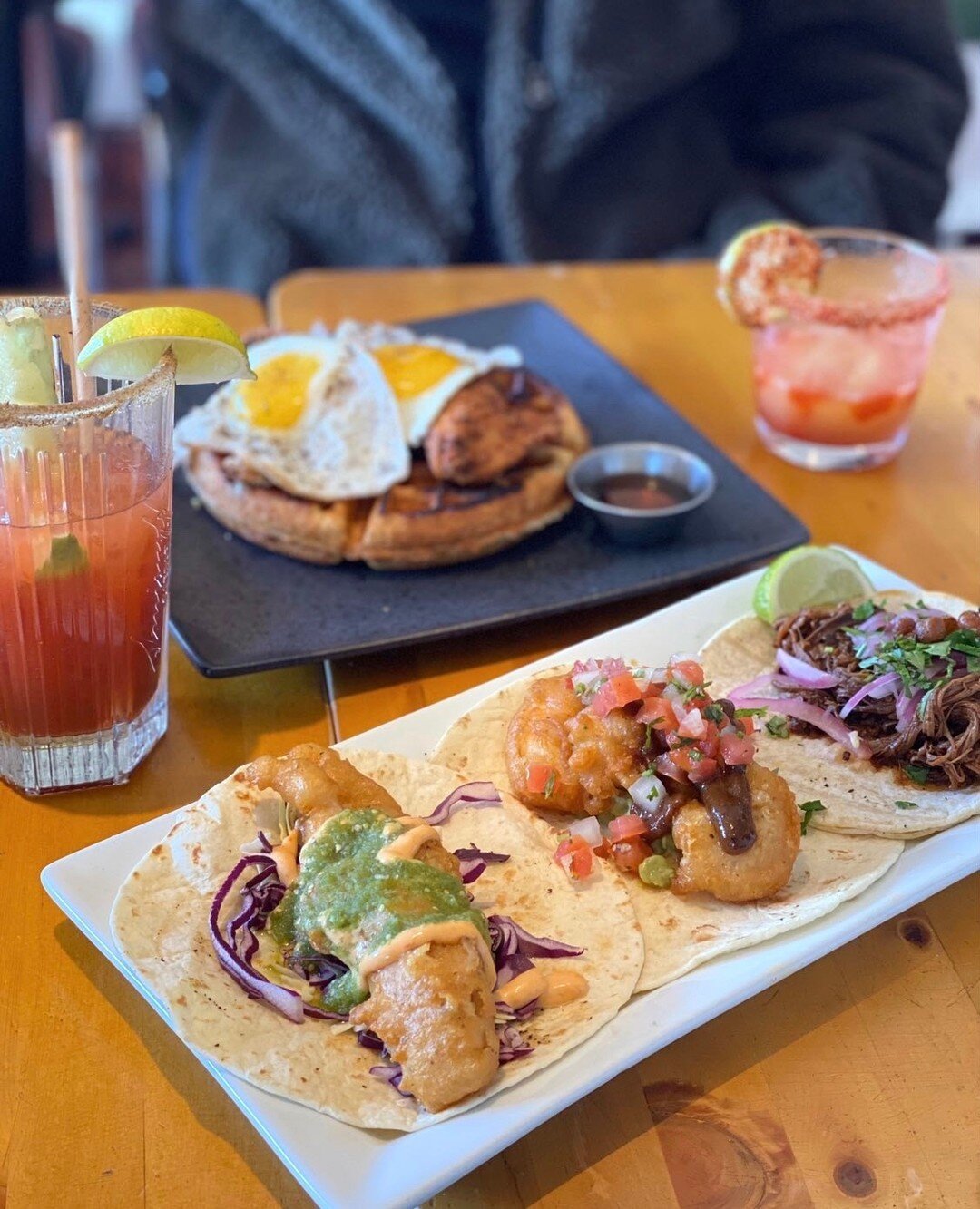 Options for every bruncher 🍳🌮⁠ // Trio de tacos - Choose any 3 for 17!⁠
⁠
📸 @my_vancity⁠
⁠
#Brunch #Vancouver #VancouverBrunch #VancouverEats #Dished #DishedVan #DishedVancouver #VancouverFoodie #Foodie #VancouverEggs #Breakfast #VancouverBreakfas