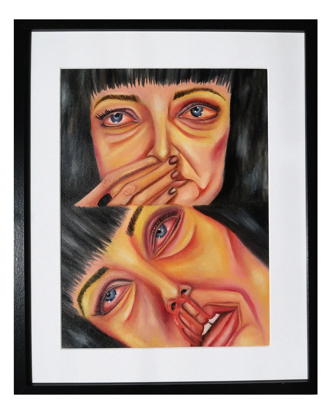 Pulp Fiction Original Painting in Frame