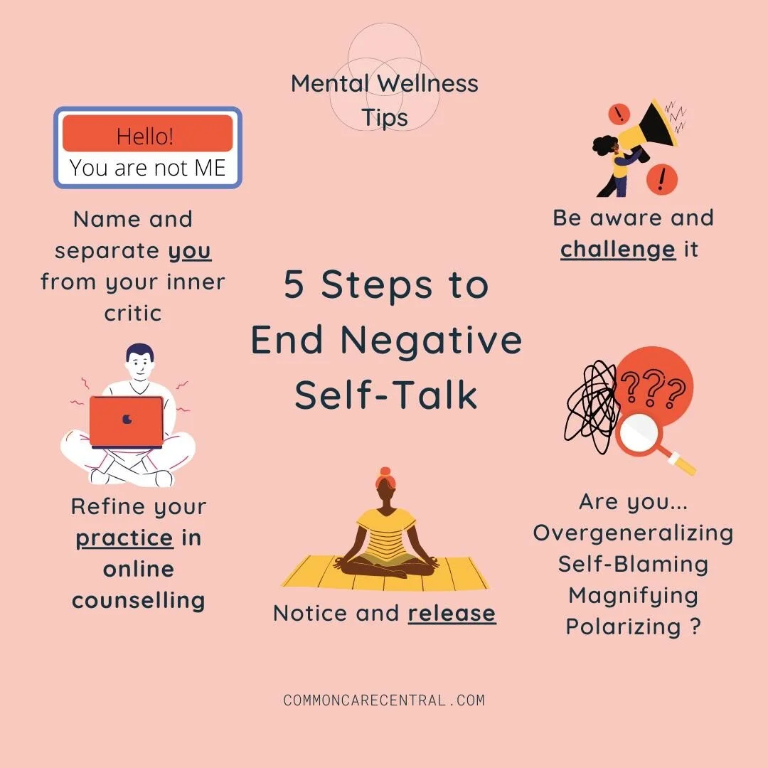 I'm such a ___! 😣Anyone hear that inner critic all too often?

Our inner critic is quite a difficult one to fight - but we can end this constant negative self-talk with practice.
1. Name your critic - why? It's key to separate yourself - that critic
