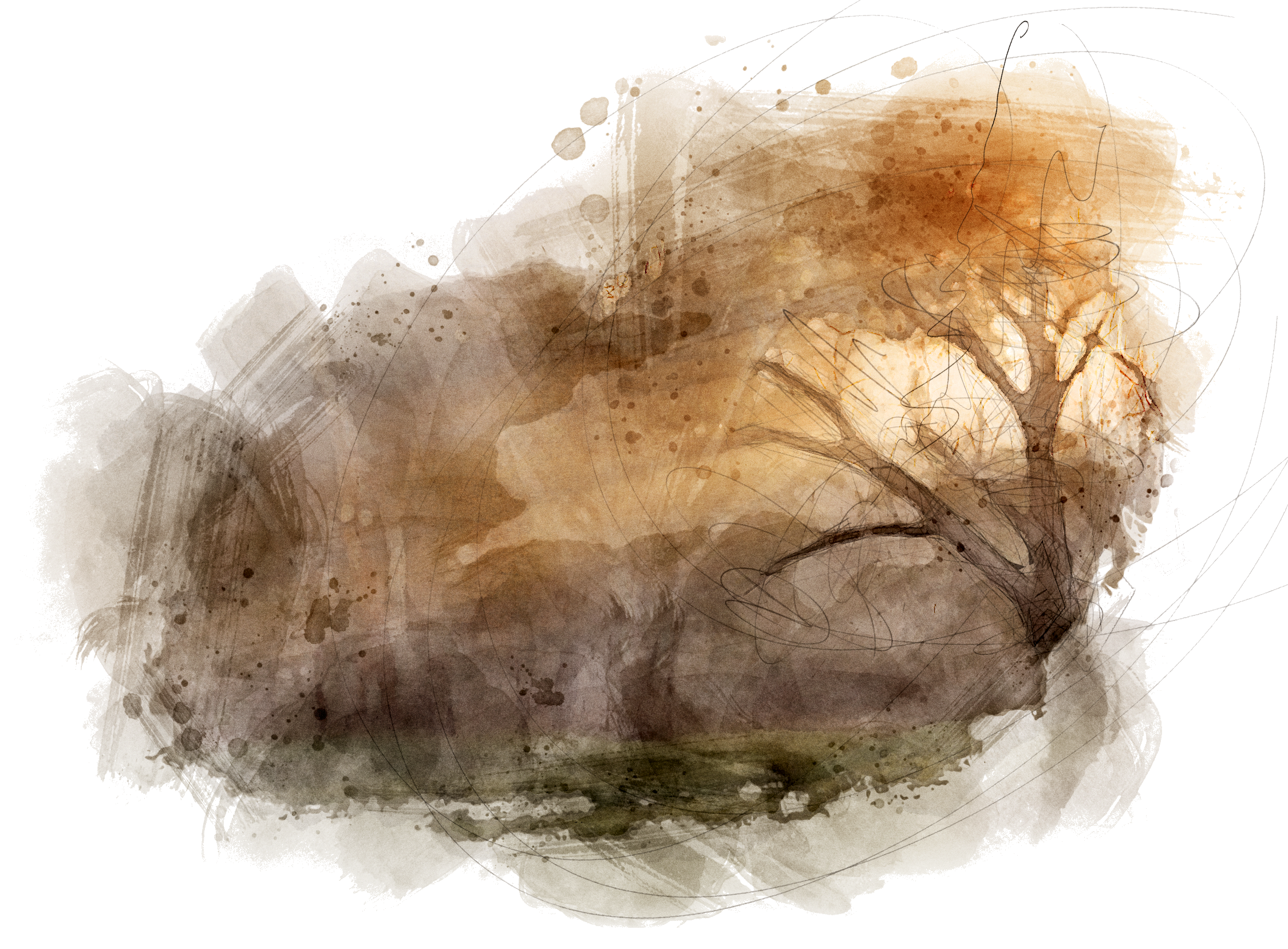 Darkness in the Garden of Eden after Adam and Eve eat of the fruit of the Tree