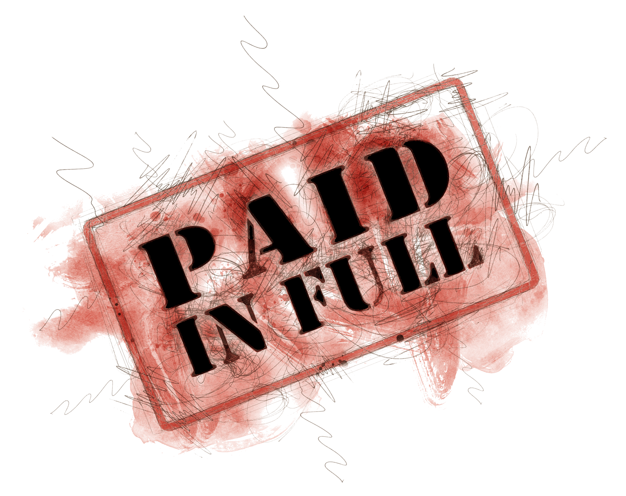 Paid in Full stamp