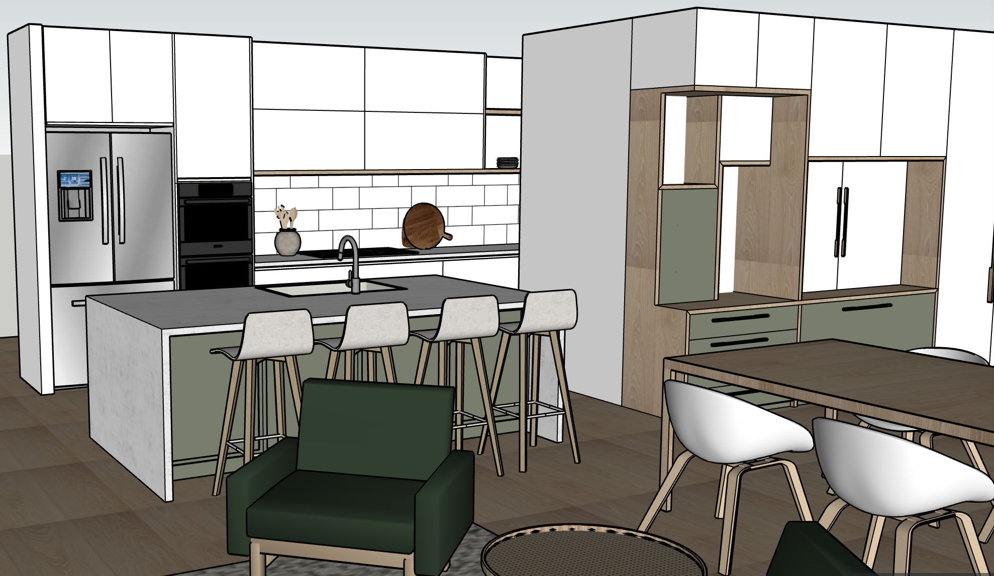 Kitchen/Living area
