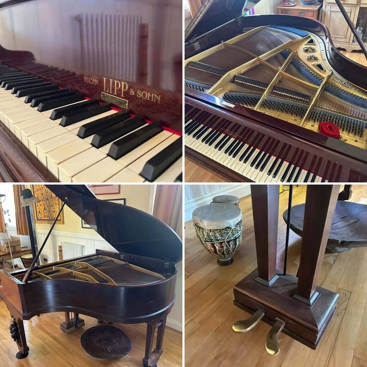 A beautiful Richard Lipp and Sohn baby grand was the patient last week&hellip;made in Stuttgart&hellip;Lipp and Sohn was one of Germany&rsquo;s most prestigious &ldquo;old world&rdquo; piano manufacturers and the firm enjoyed a great deal of success 