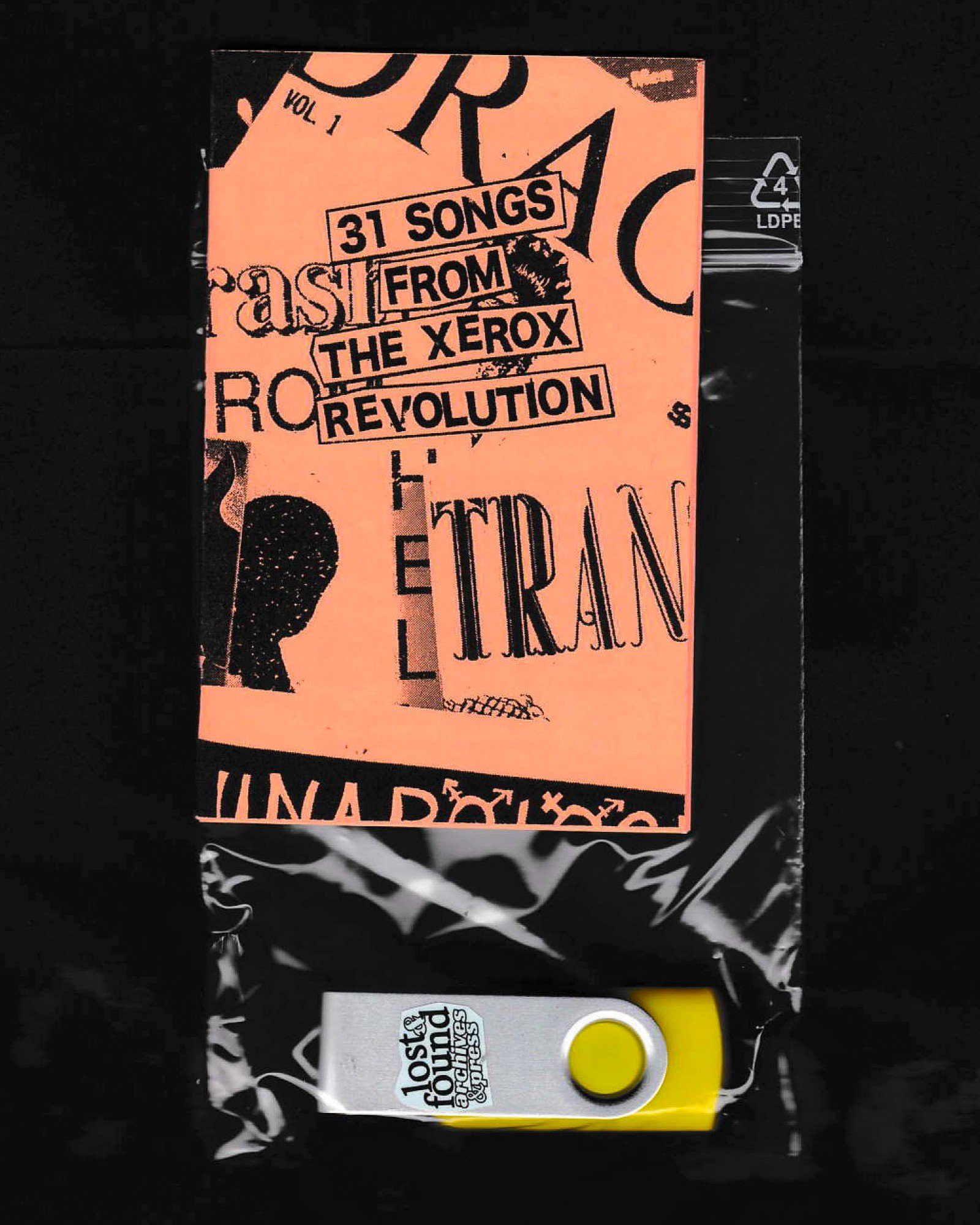 31 songs from the xerox revolution - mini zine + USB (2026) - by Aimé Dabbadie x Lost and Found Press