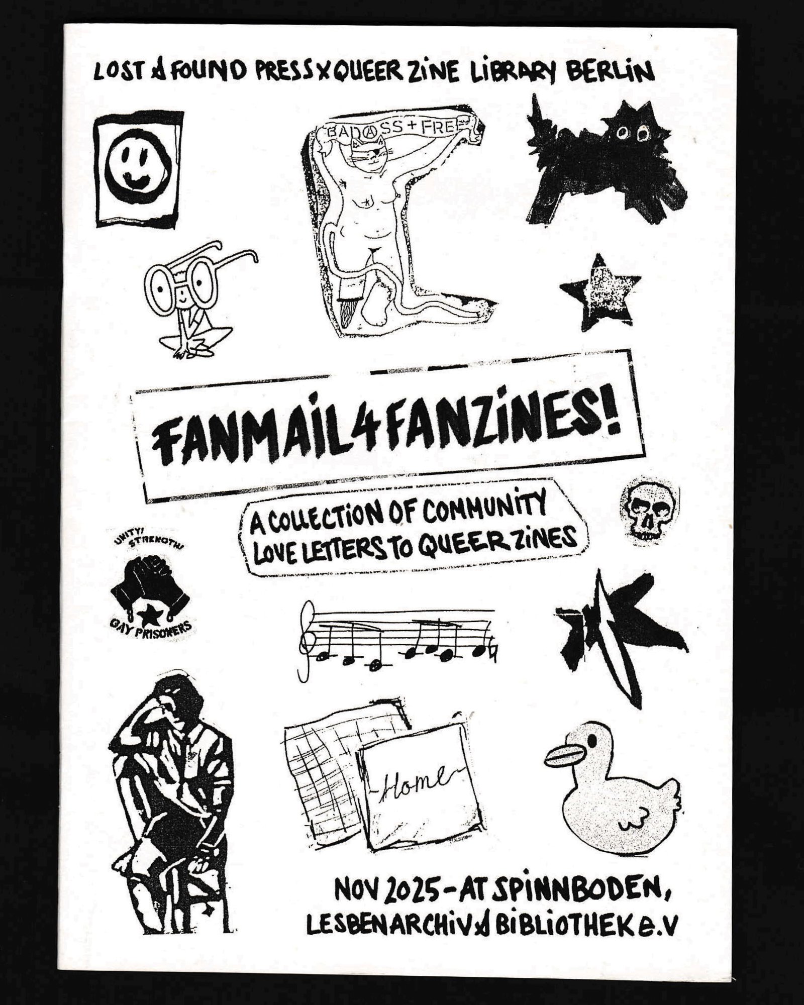 Fanmail4Fanzines - A collection of community love letters to queer zines. Lost and Found Press x Queer Zine Library Berlin x Spinnboden